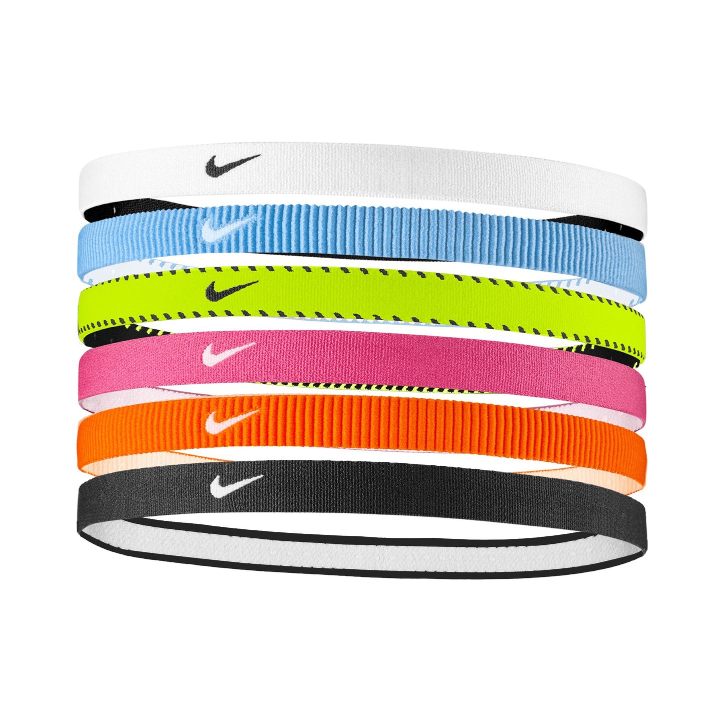 Nike Nike Flex Classic Bandeau Pack de 6 Unisex - pink, blanc