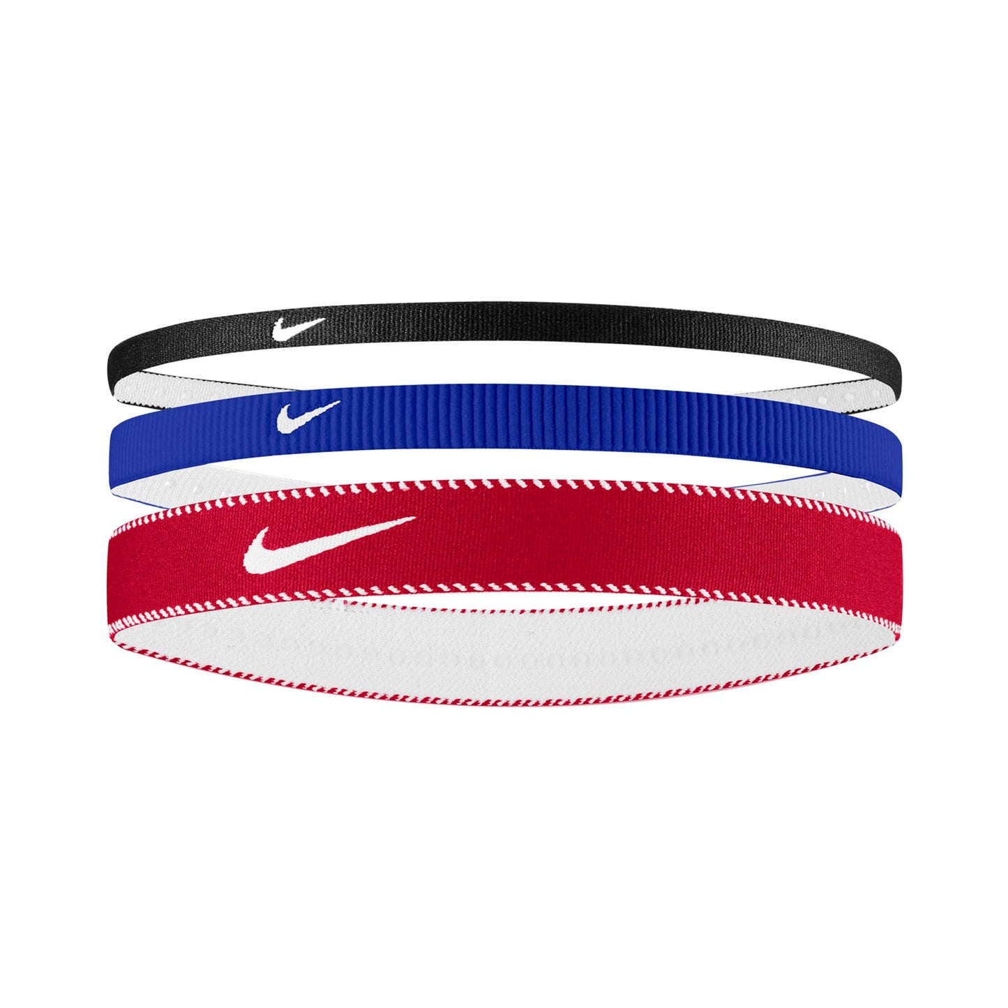 Nike Nike Flex Classic Mixed Bandeau Pack De 3-Bleu,Rouge