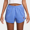 Court Heritage Fleece Mid Rise Shorts Femmes-Bleu