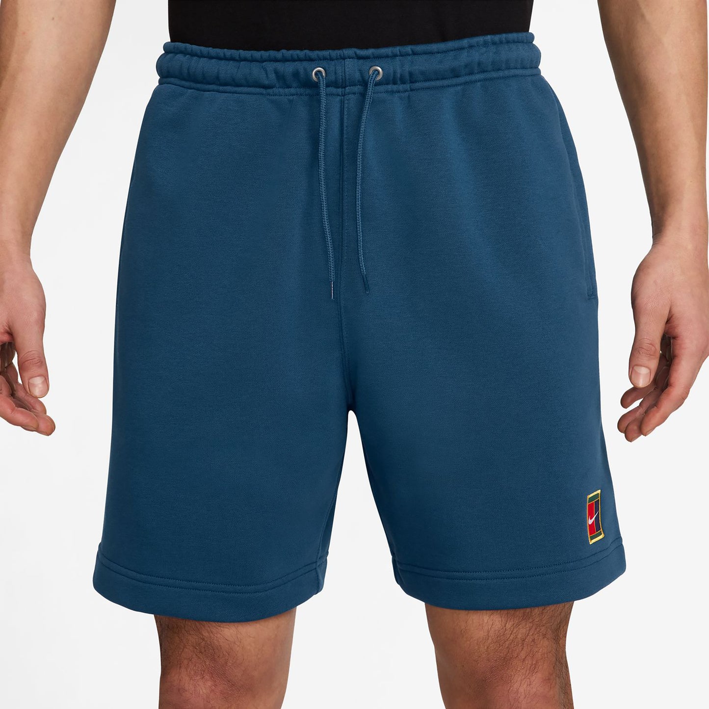 Nike Court Dri-Fit Heritage Fleece Shorts Hommes-Bleu Gris
