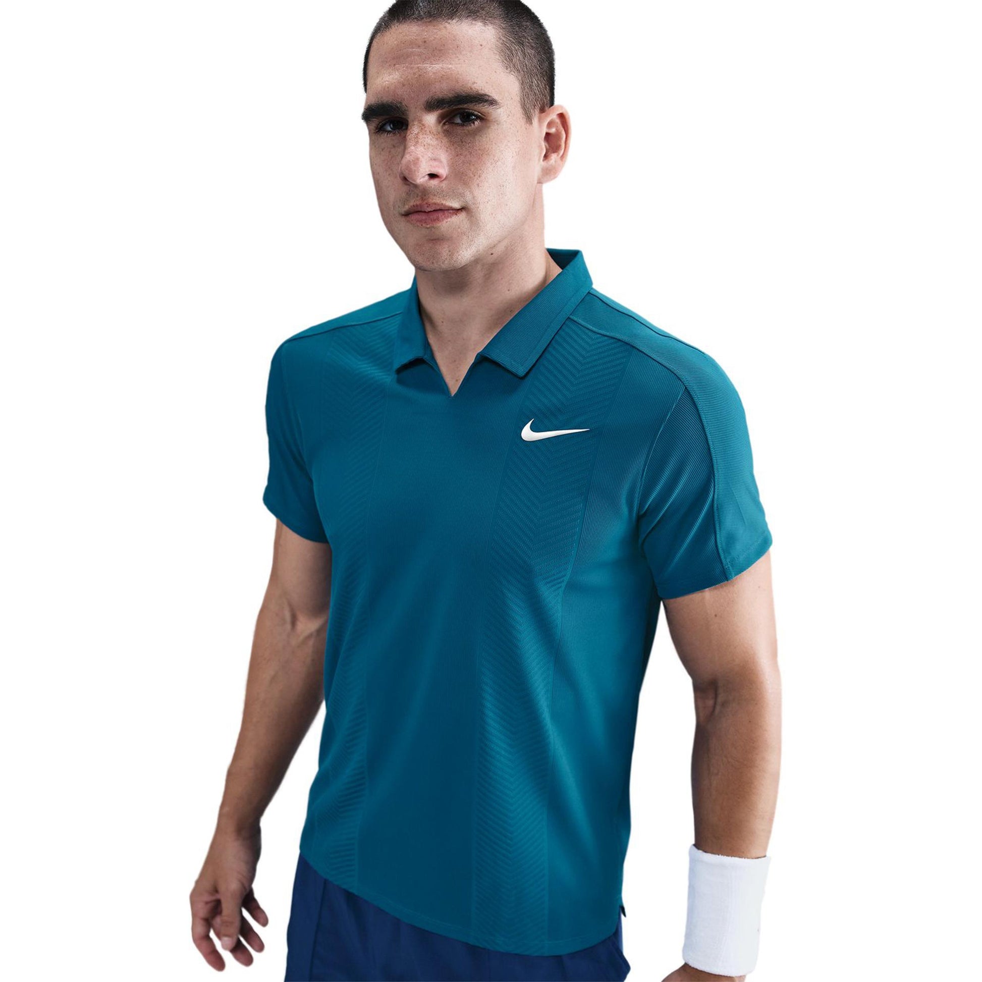 Nike Court Dri-Fit Slam Polo Hommes-Bleu Petrol