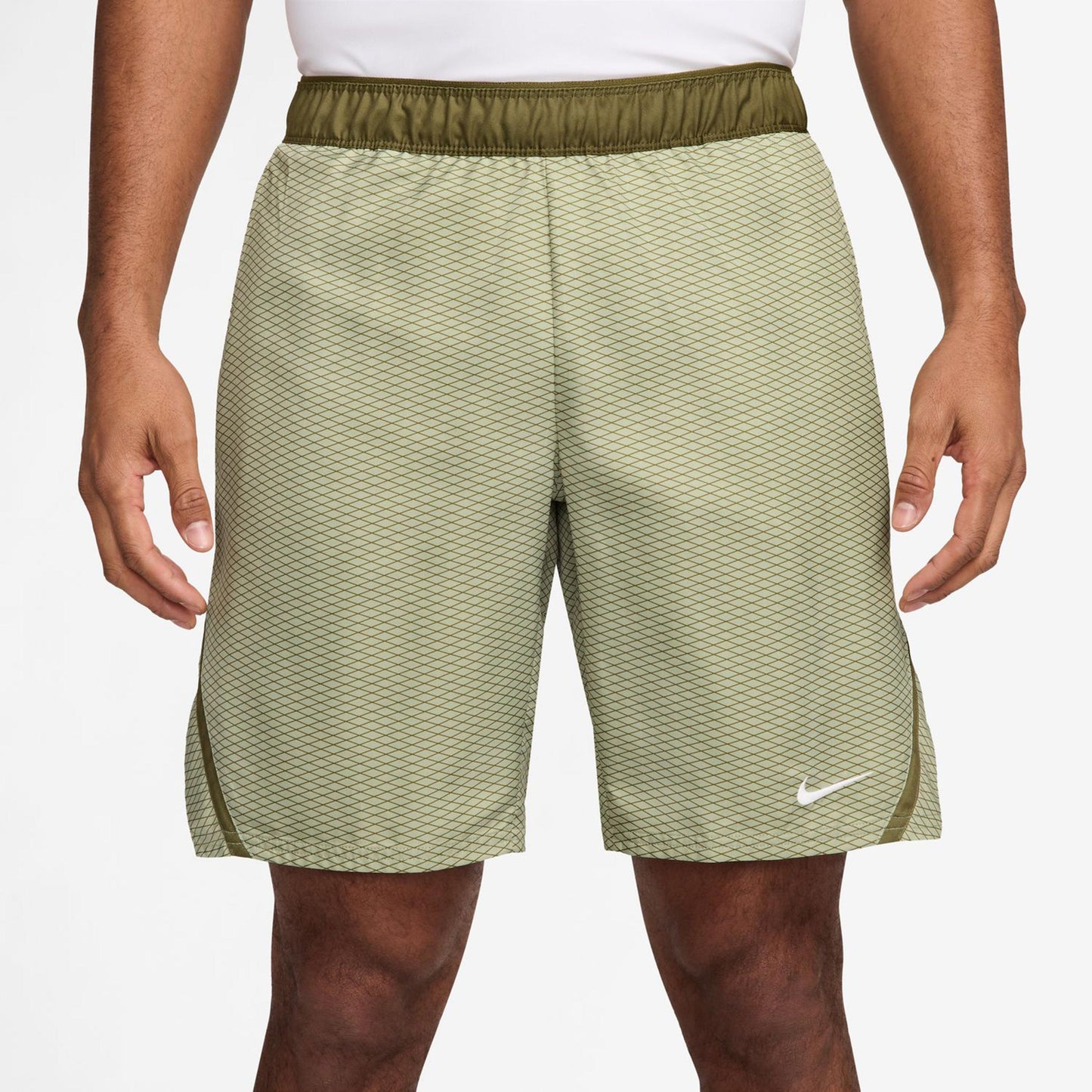 Nike Court Dri-Fit Victory 7in Aop Shorts Hommes-Sauge