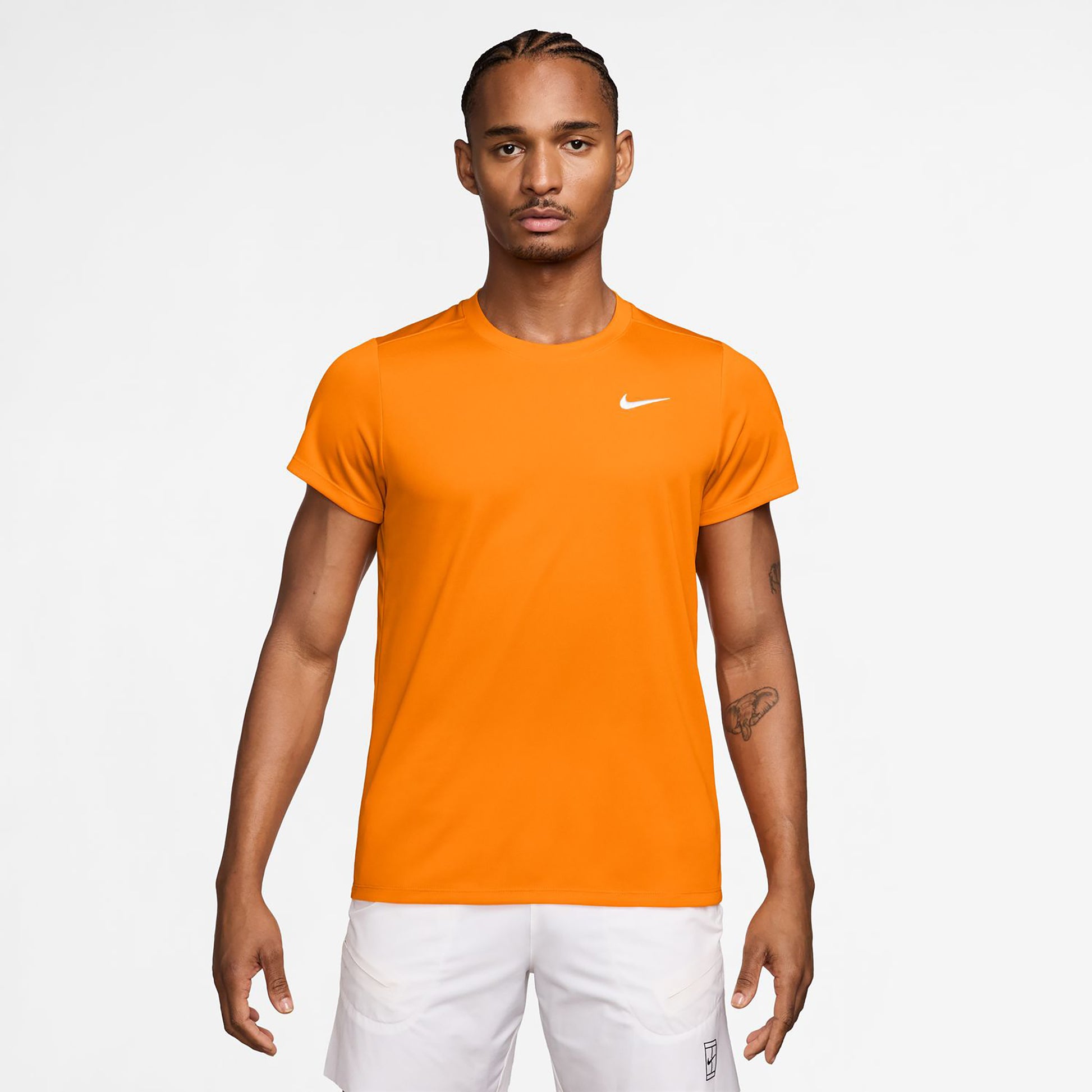 Nike Court Victory Dry T-shirt Hommes - orange, blanc