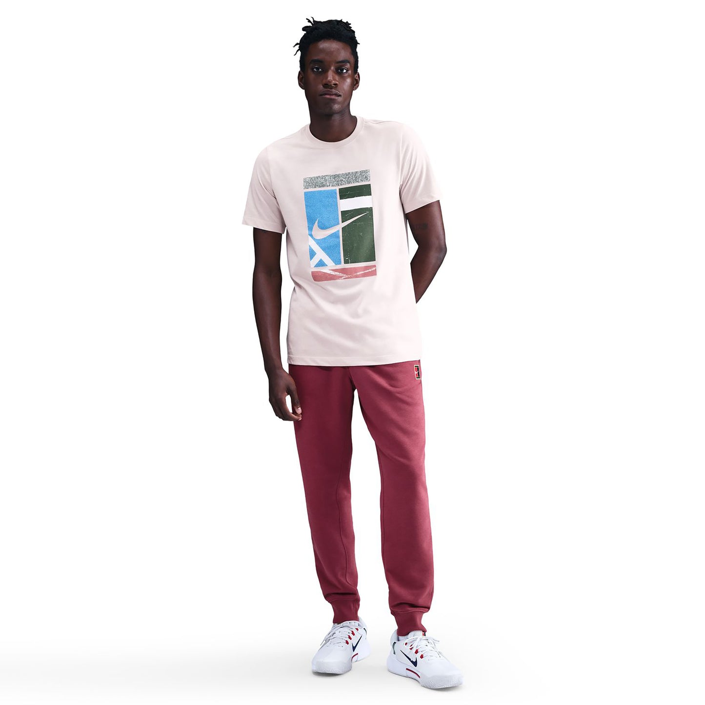Nike Court Dri-Fit Tee Court T-shirt Hommes-vieux rose