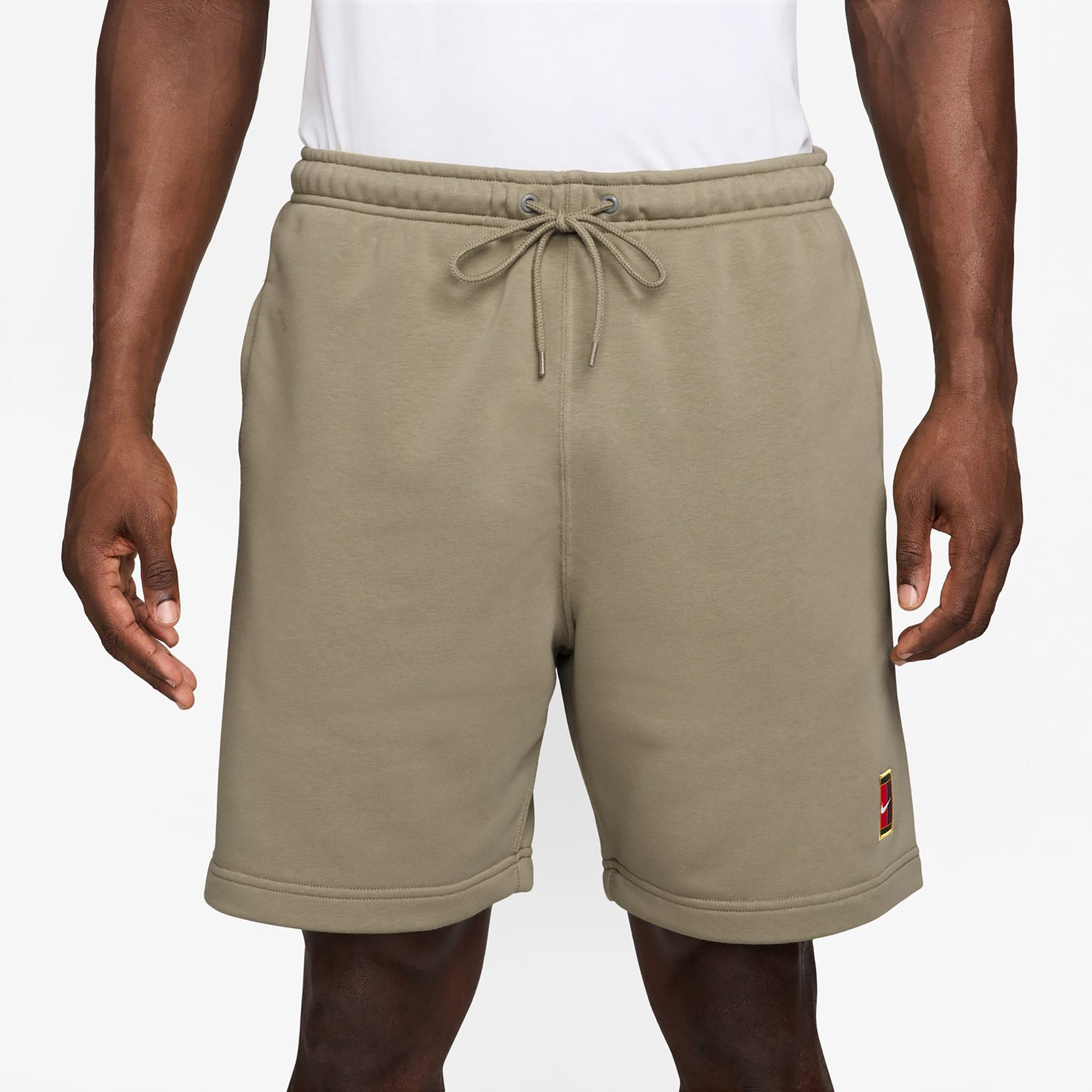 Nike Court Dri-Fit Heritage Fleece Shorts Hommes-vert olive