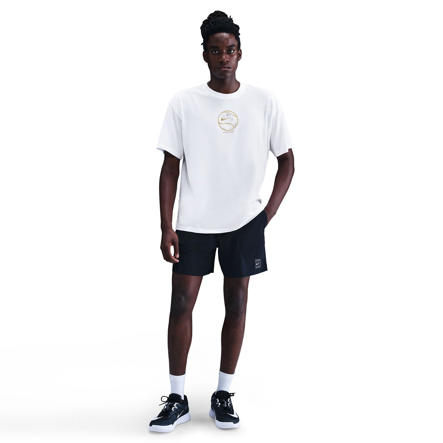 Nike Court Dri-Fit Max 90's T-shirt Hommes-blanc