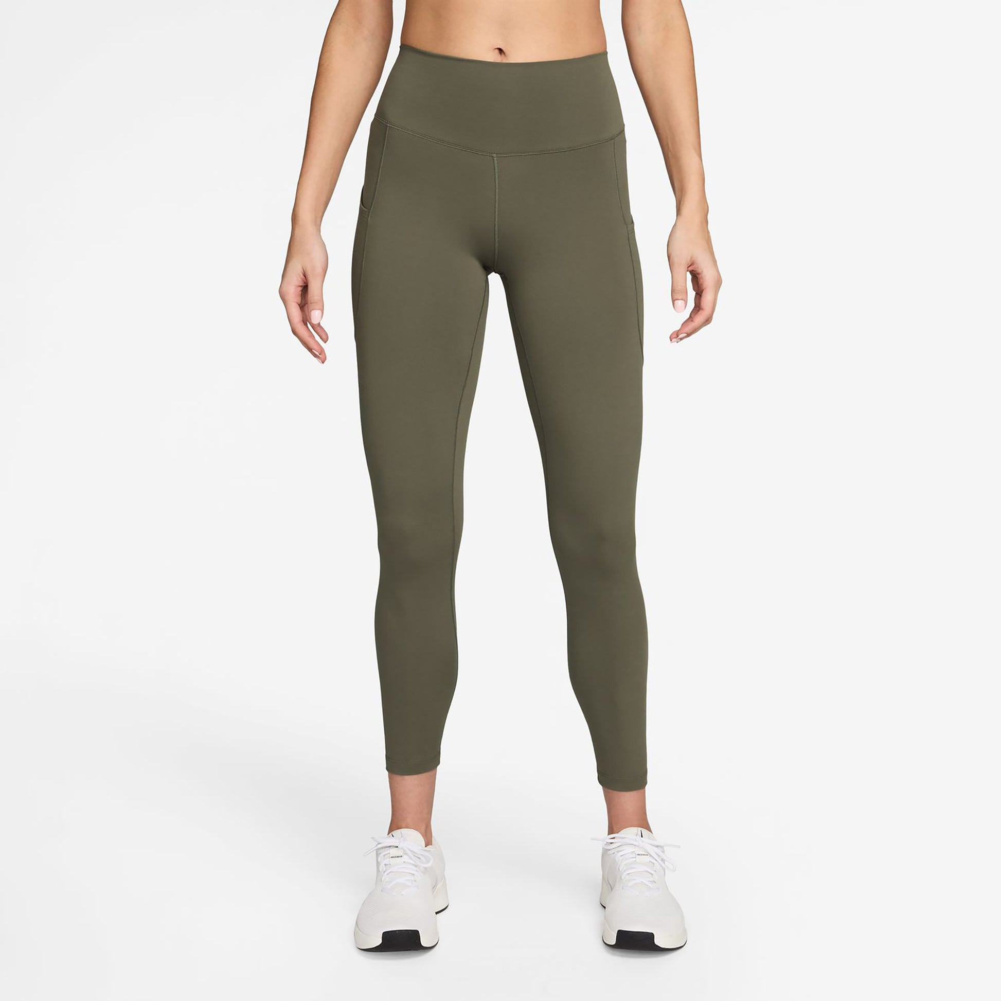Nike Dri-FIT One High Rise 7/8 Collant tight Femmes-vert olive