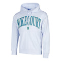 Court Dri-Fit Fleece Heritage Sweat À Capuche Hommes-Gris Clair,Bleu Petrol