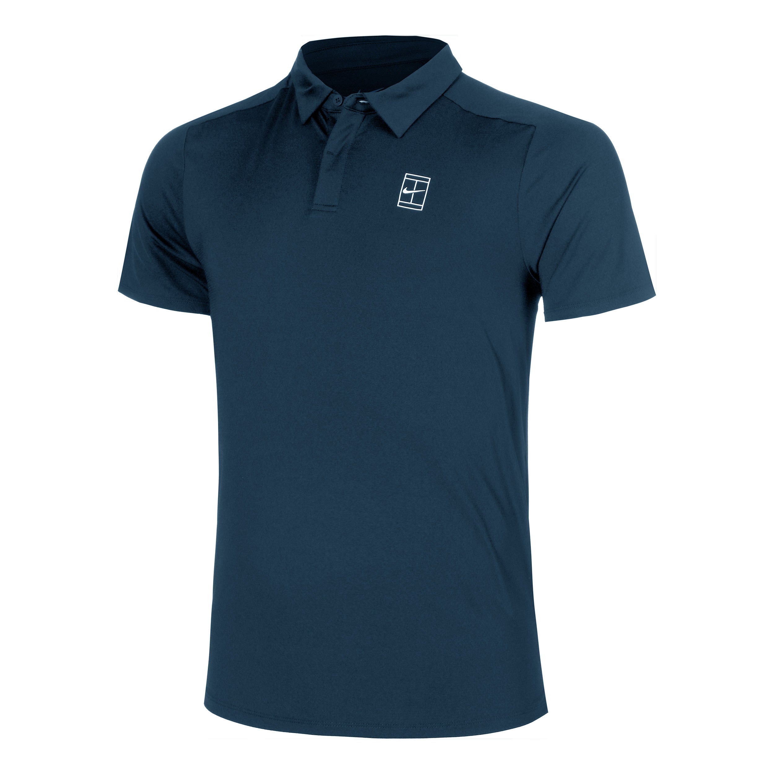 Nike Court Dri-Fit Advantage Polo Hommes-Bleu Foncé,Blanc