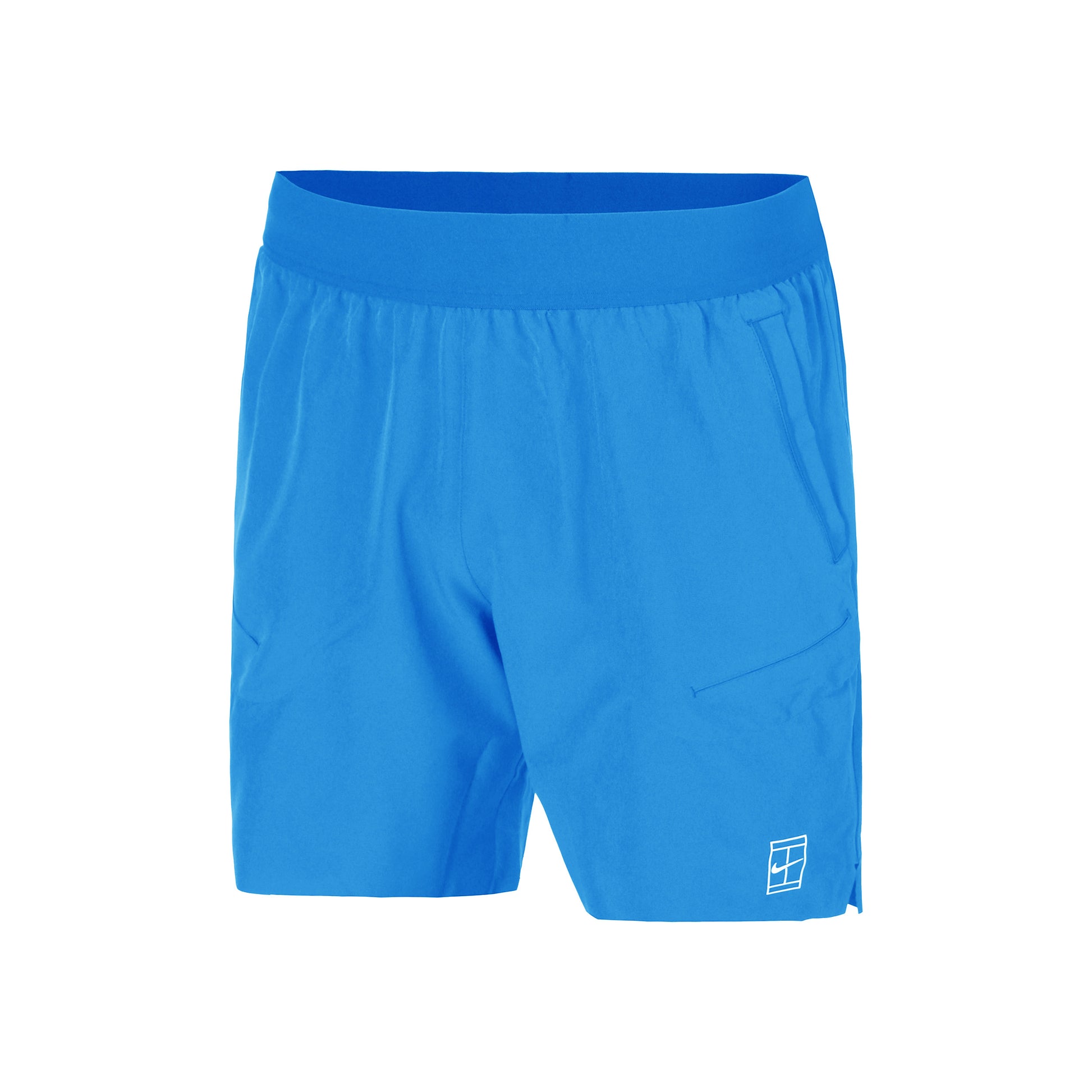 Nike Court Dri-Fit Advantage 6in Shorts Hommes-Bleu,Blanc