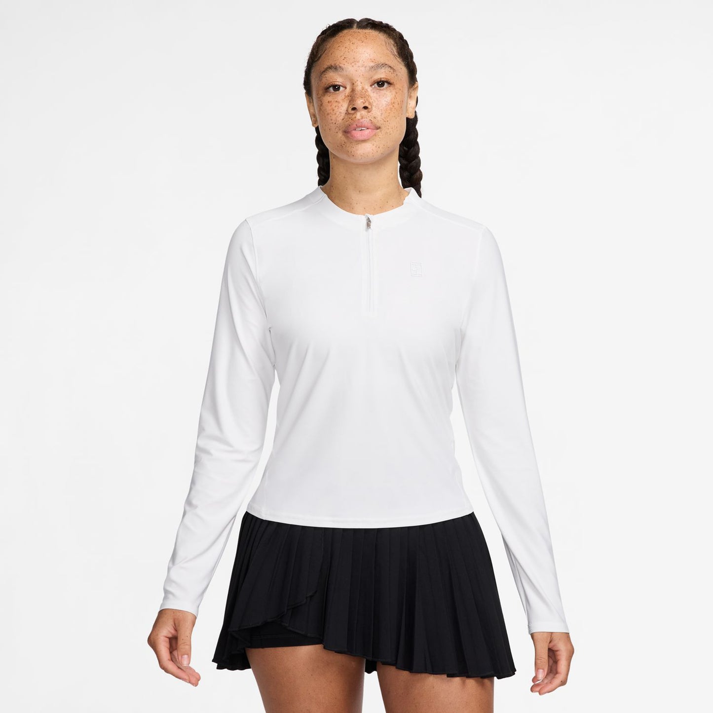 Nike Court Dri-Fit Advantage Haut Manches Longues Femmes-Blanc,Blanc
