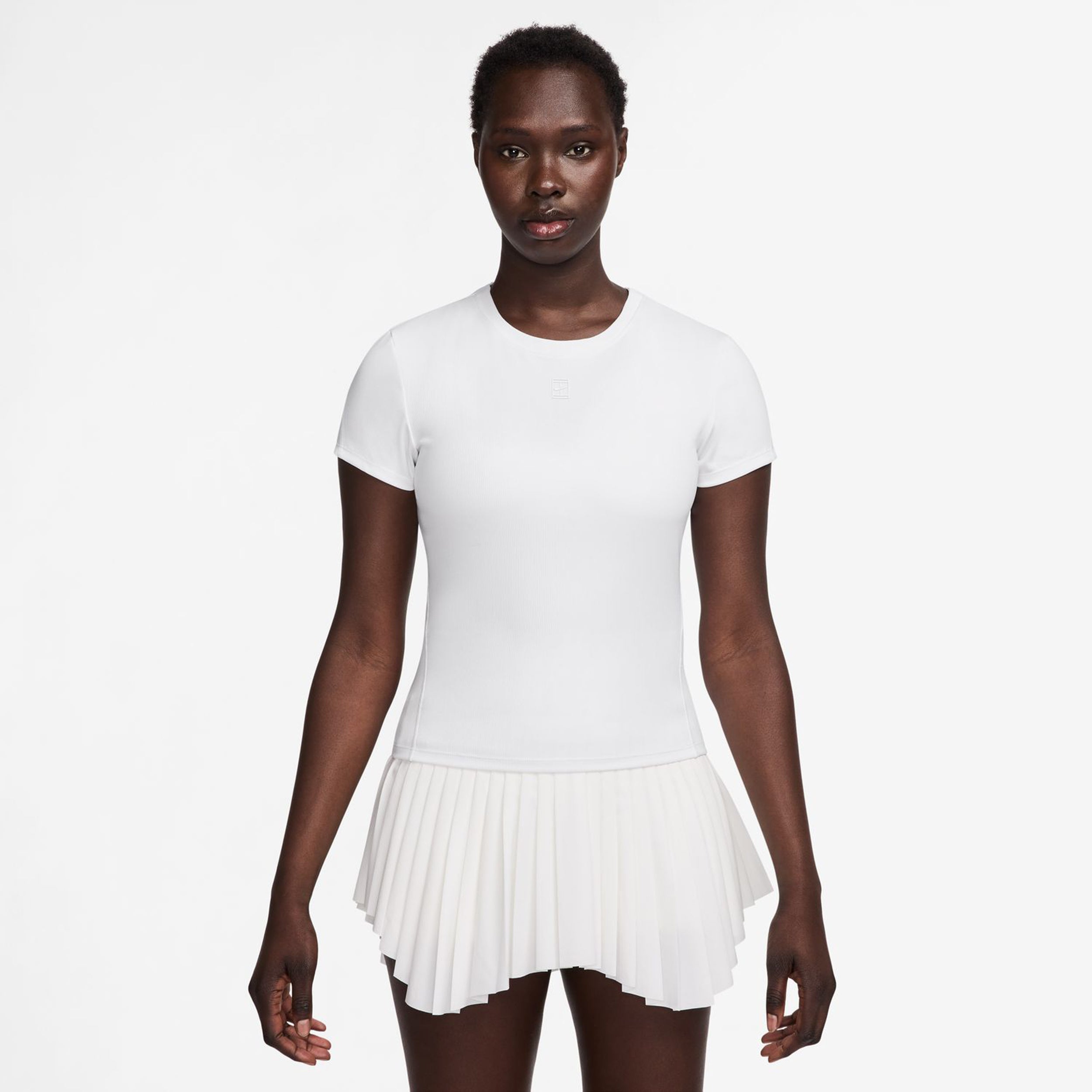 Nike Court Dri-Fit Advantage T-shirt Femmes-Blanc,Blanc