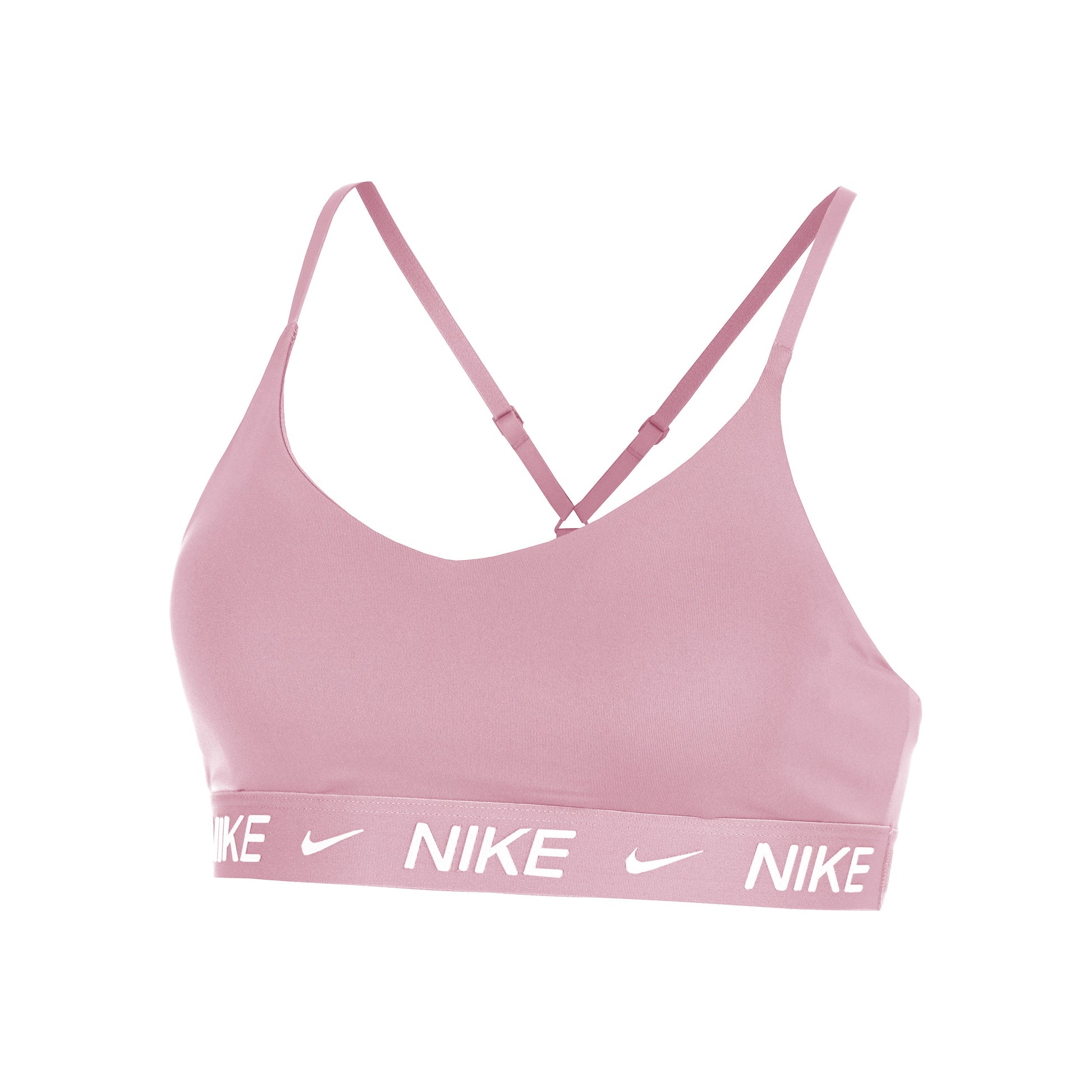 Nike Dri-Fit INDY LGT Support Soutien-gorge sport Femmes-vieux rose