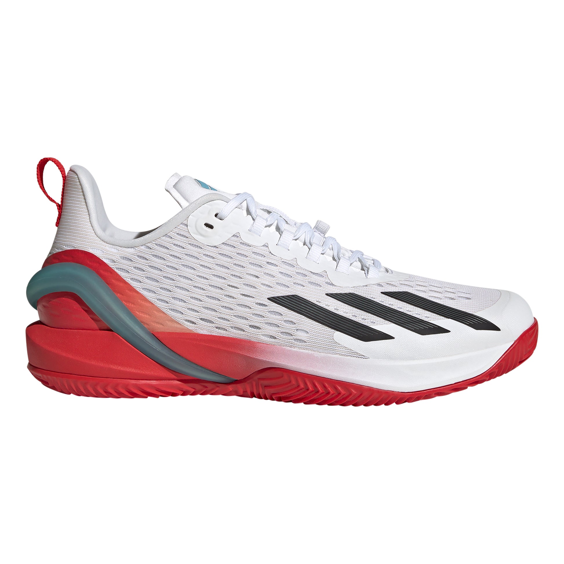adidas Adizero Cybersonic Chaussure terre battue Hommes - blanc, orange