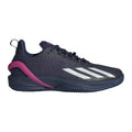 Adizero Cybersonic Chaussure terre battue Hommes - bleu foncé, blanc