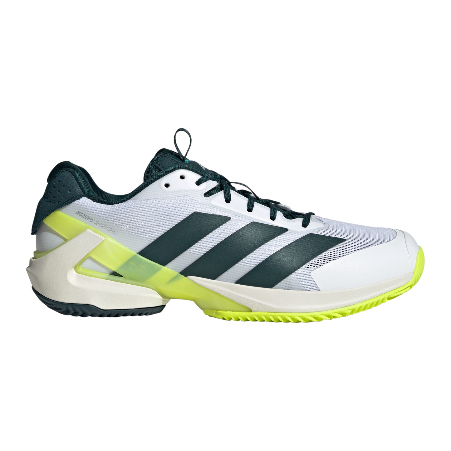 adidas adizero Ubersonic 5 Chaussure terre battue Hommes - blanc, vert foncé