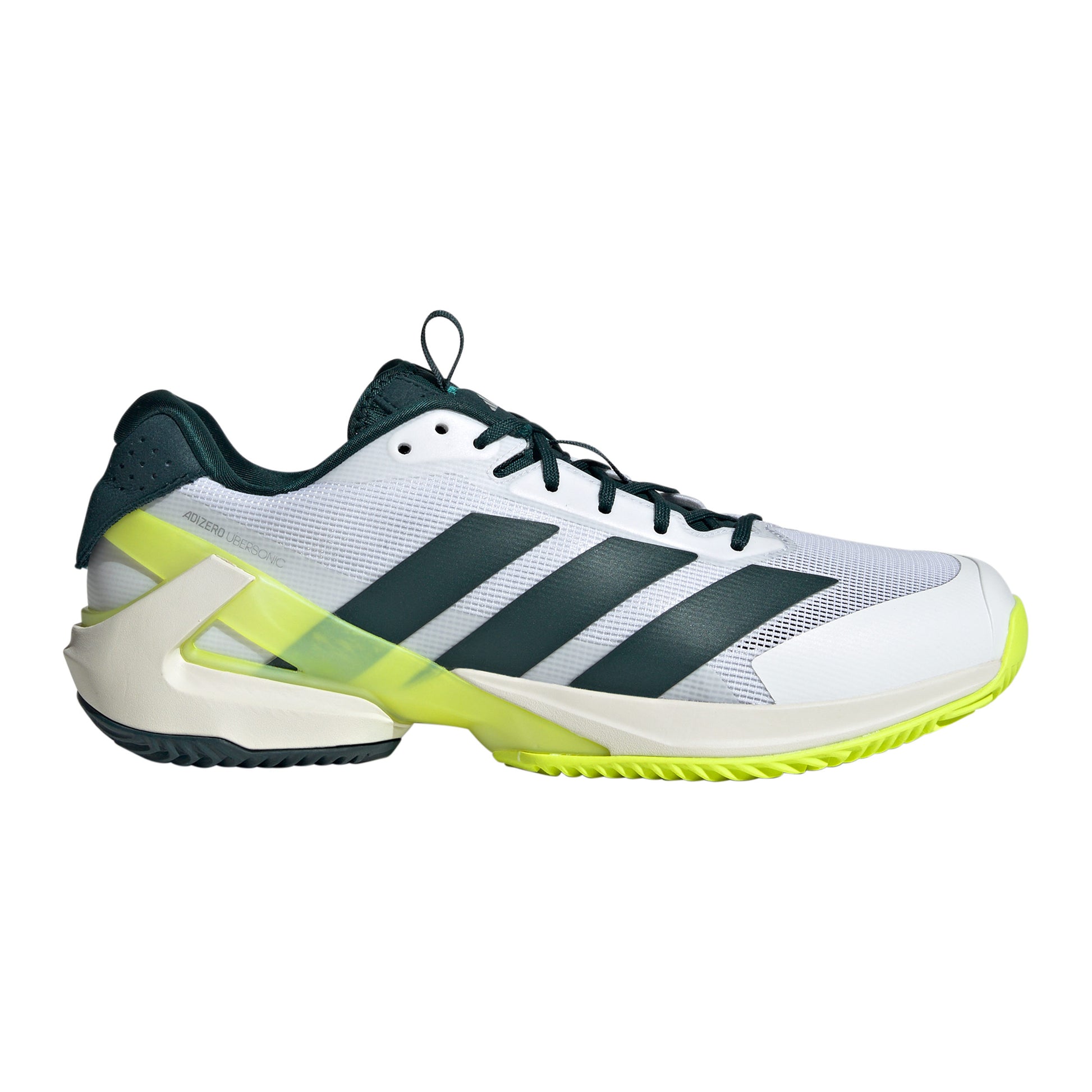 adidas adizero Ubersonic 5 Chaussure terre battue Hommes - blanc, vert foncé