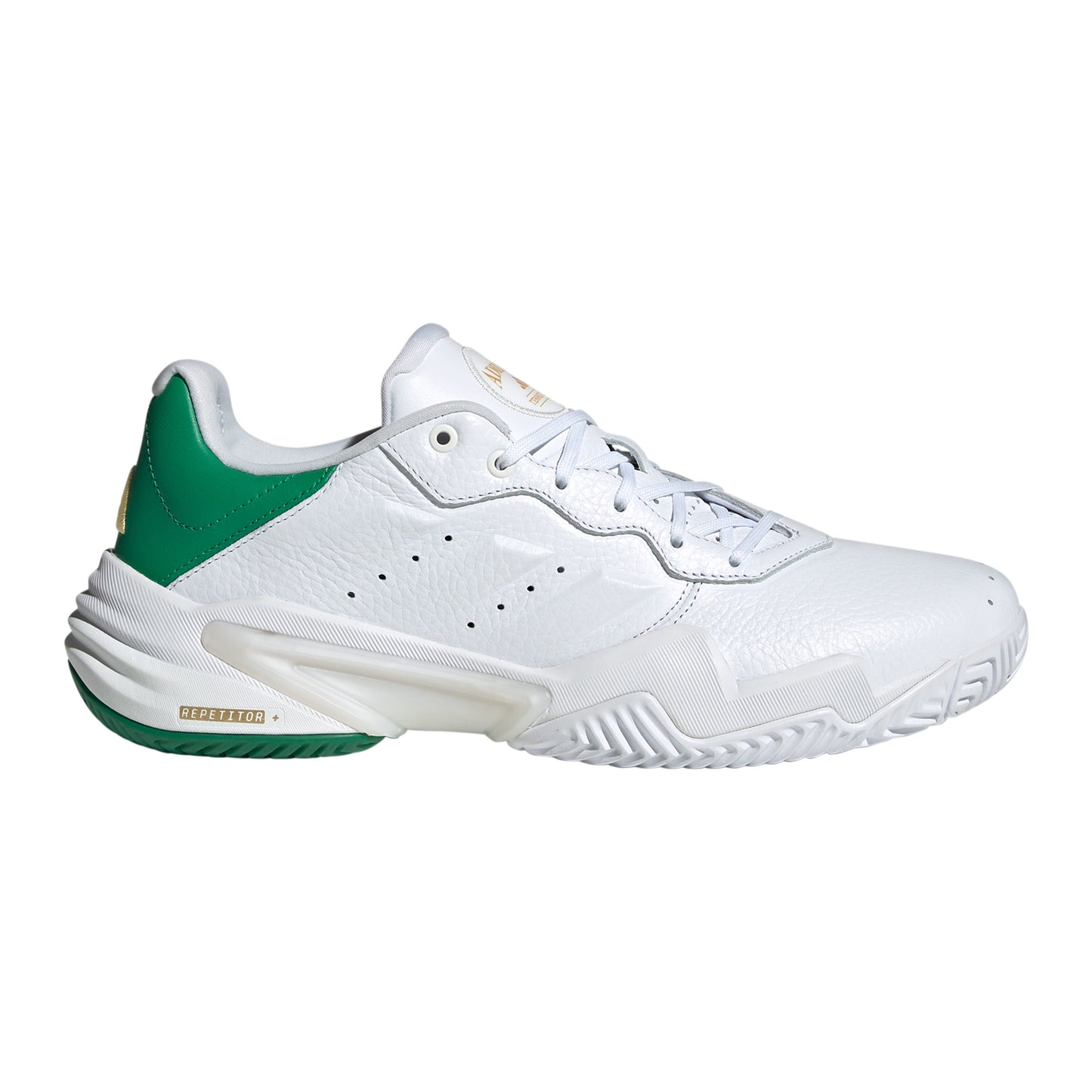 adidas Barricade Leather 13 Chaussures toutes surfaces Hommes - blanc, vert