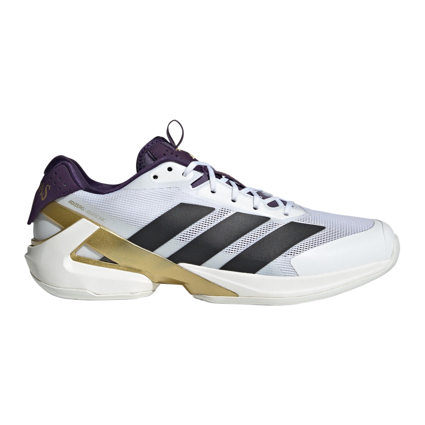 adidas Adizero Ubersonic 5 Chaussures toutes surfaces Hommes - aluminium blanc, or