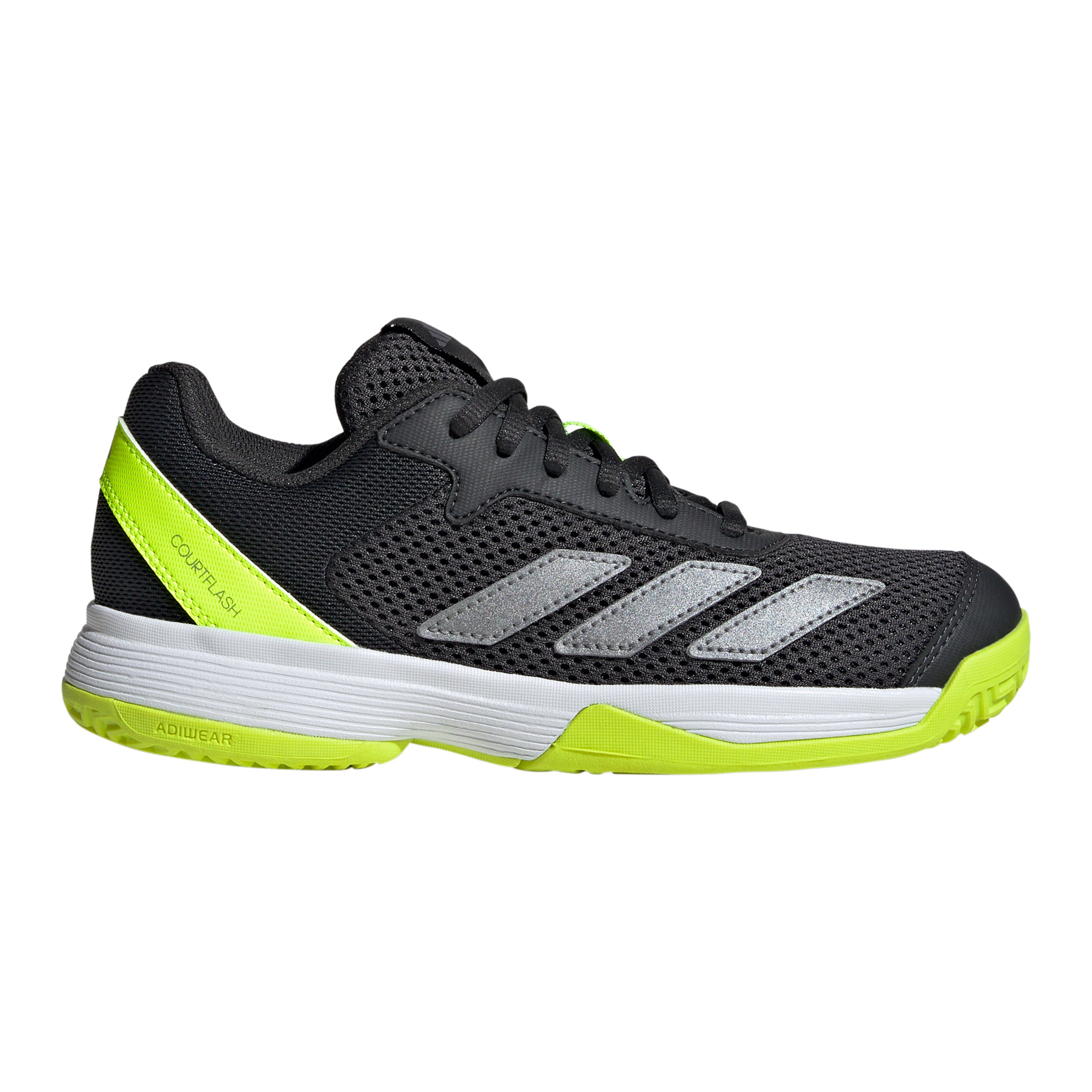 adidas Courtflash Chaussures toutes surfaces Enfants - noir, jaune lemon