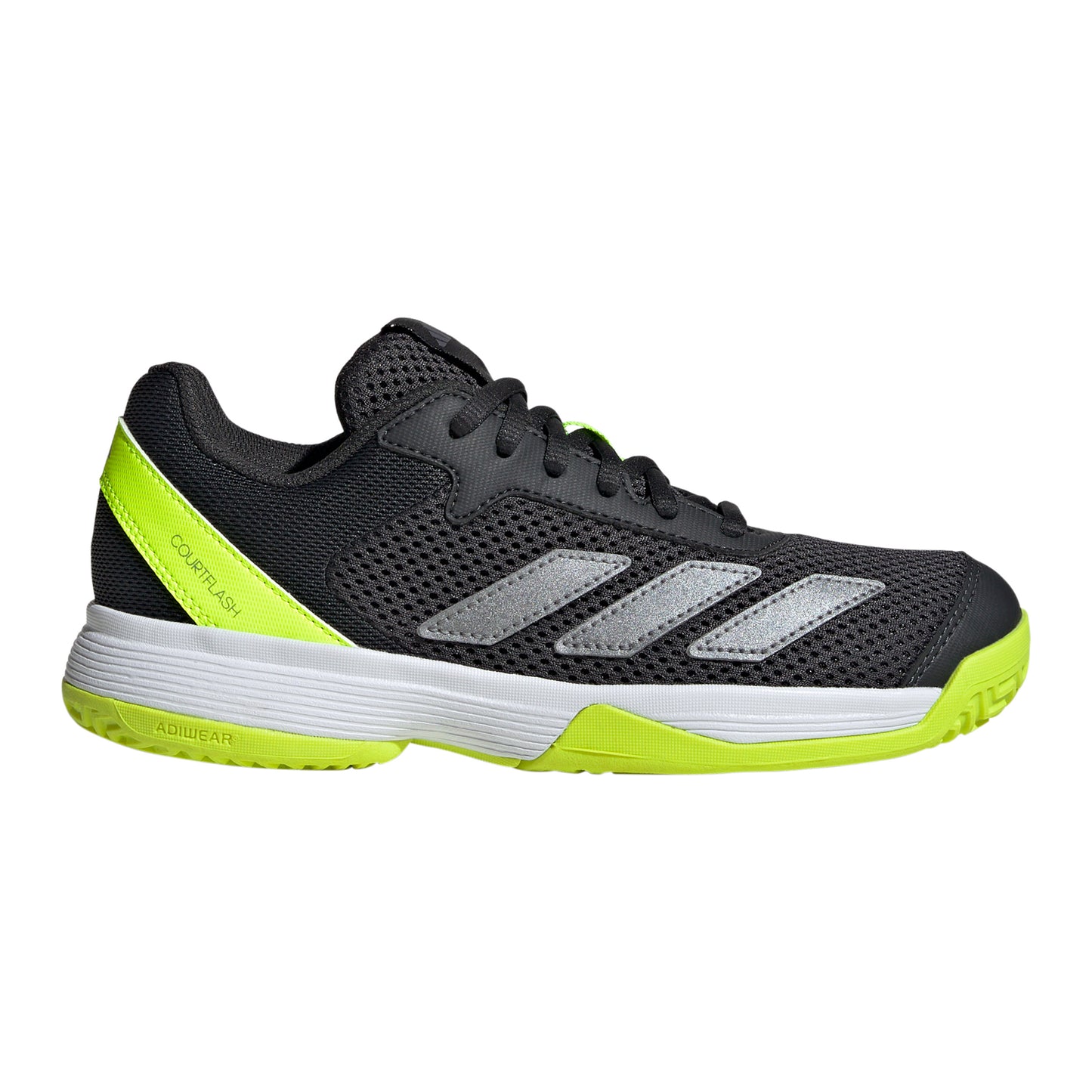 adidas Courtflash Chaussures toutes surfaces Enfants - noir, jaune lemon