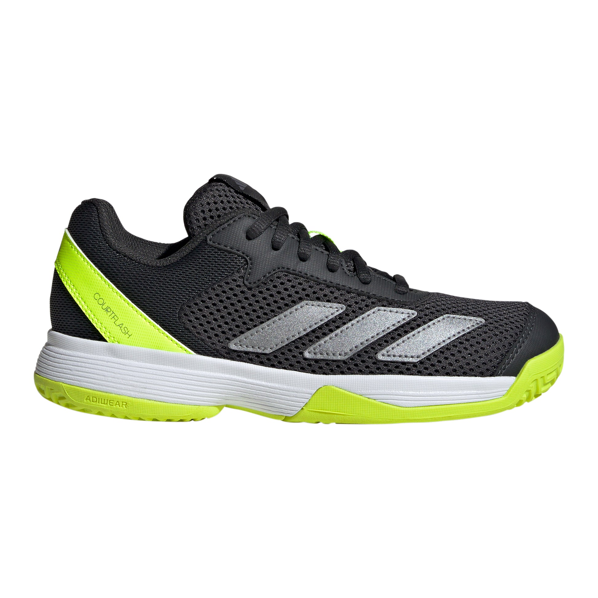 adidas Courtflash Chaussures toutes surfaces Enfants - noir, jaune lemon