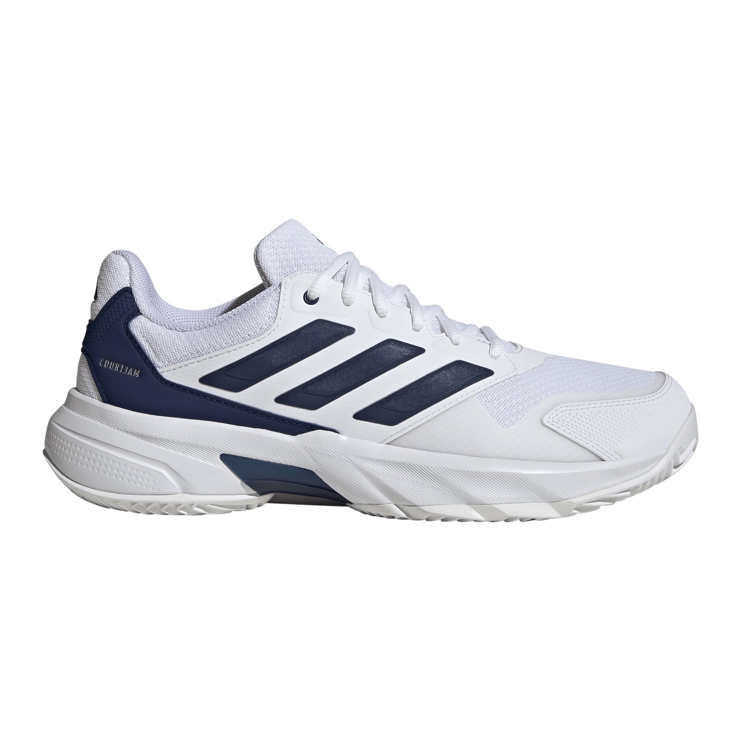 adidas CourtJam Control 3 Chaussures toutes surfaces Hommes - blanc, bleu foncé