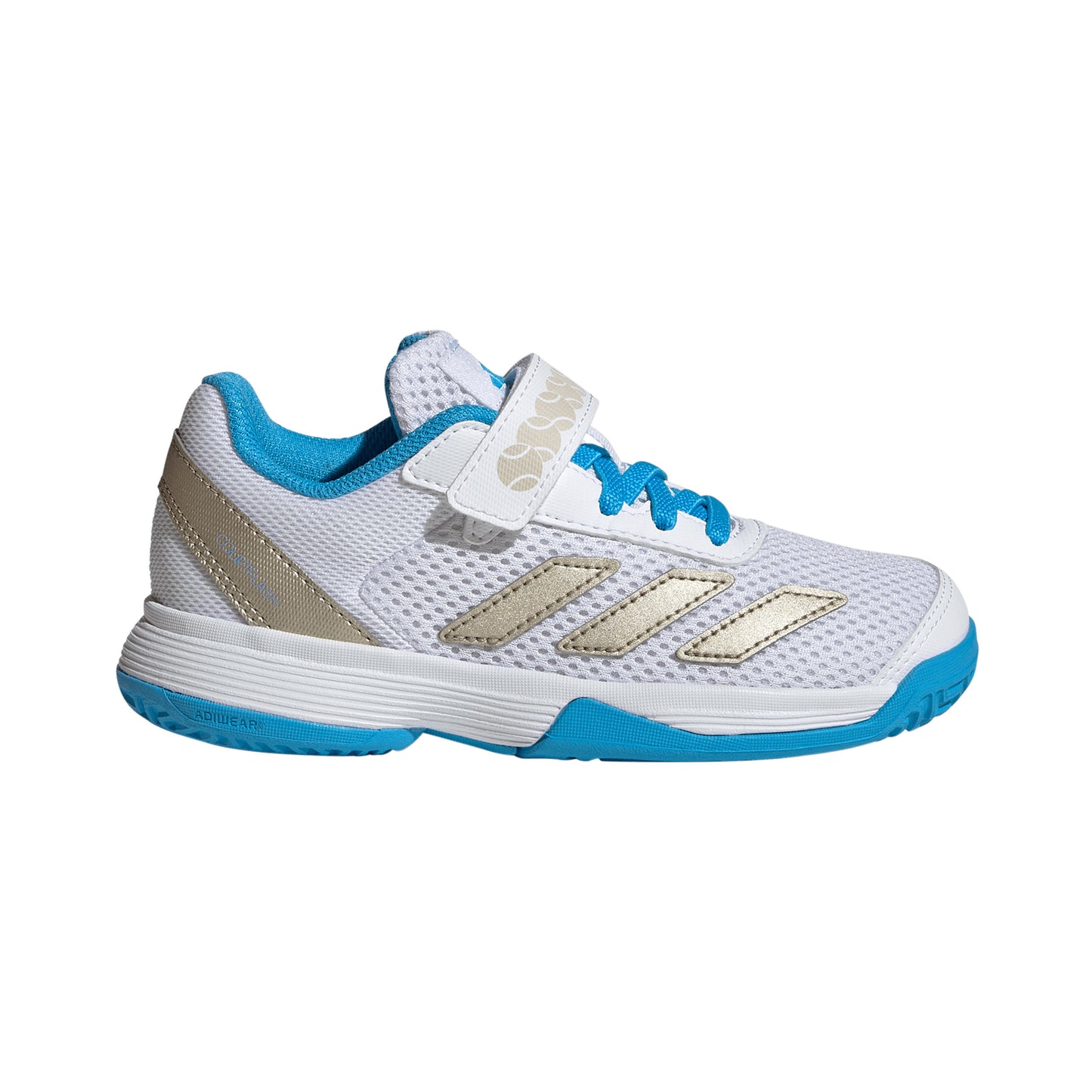 adidas Courtflash CF Chaussure terre battue Enfants - blanc, argent