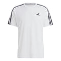 Essentials Train 3-Stripes Training T-shirt Hommes-Blanc,Noir