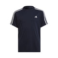 Train AEROREADY 3-Stripes Regular-Fit T-shirt Garçons - bleu foncé, blanc