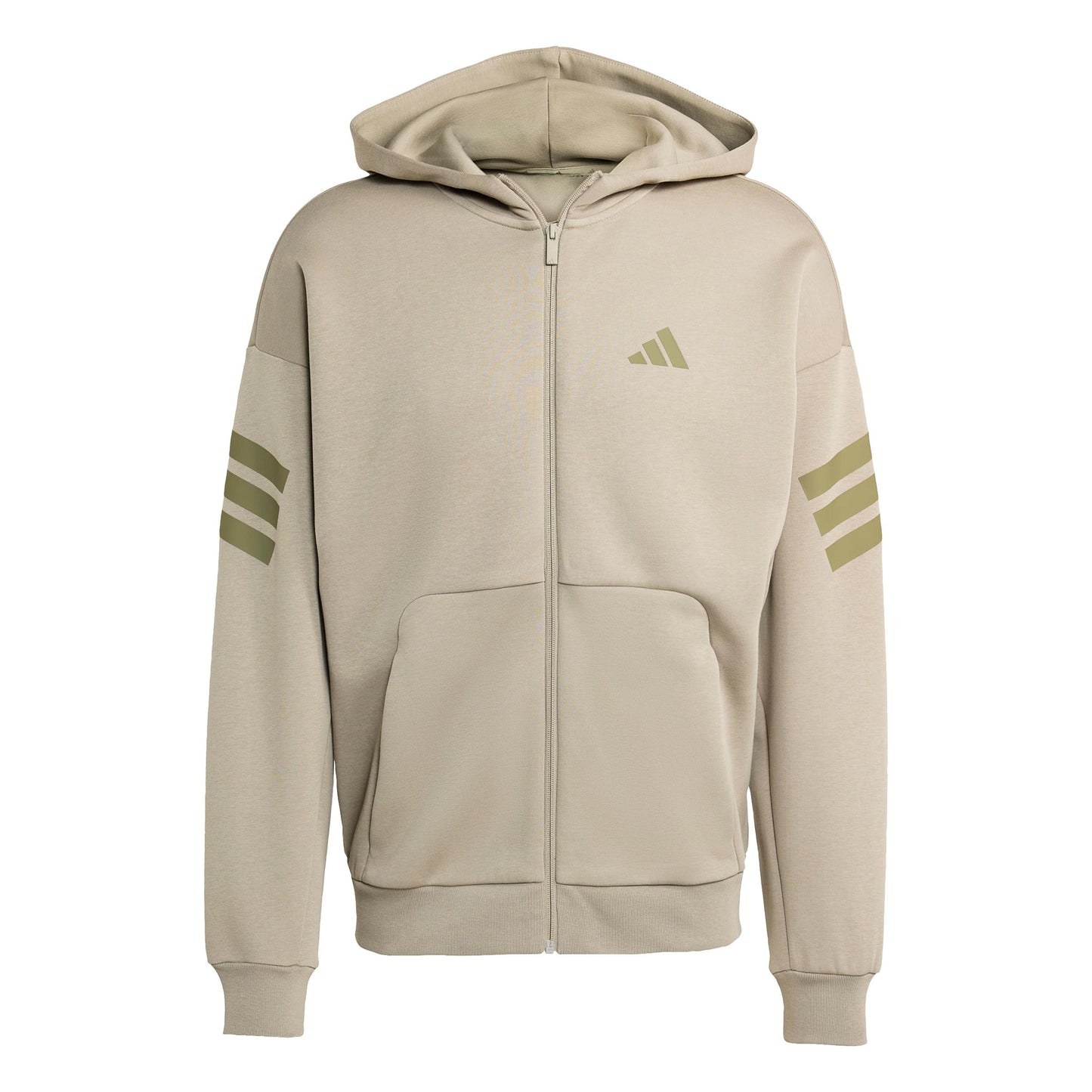 adidas 3Stripes Full-Zip Veste de survêtement Hommes-beige