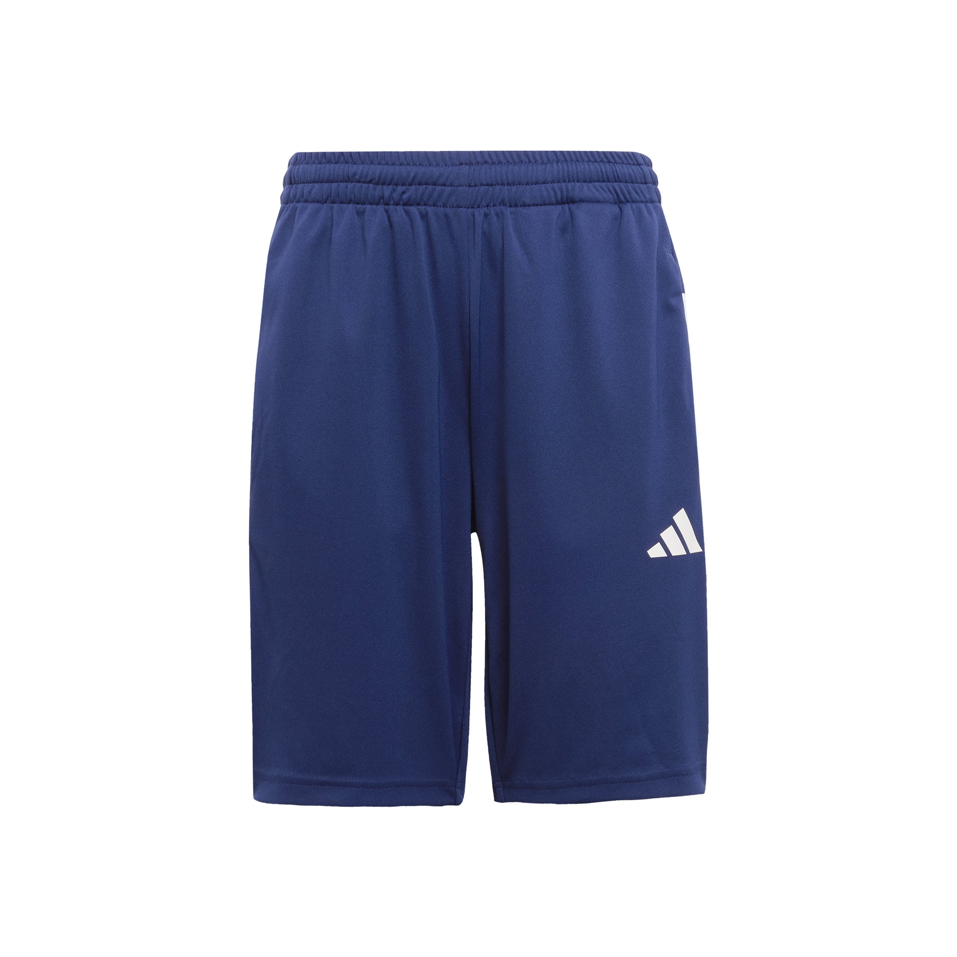 adidas Training Essentials 3 Stripes 8in Shorts Enfants-Bleu Foncé,Blanc