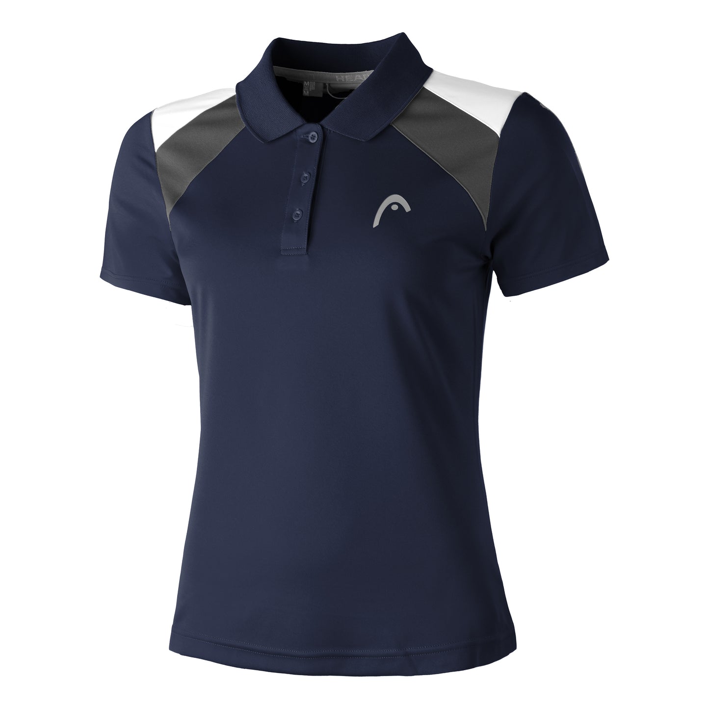 HEAD Club 22 Polo Femmes - bleu foncé, gris