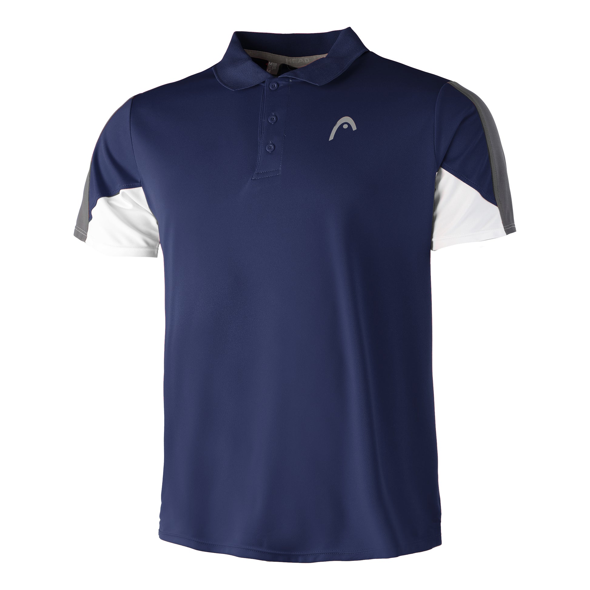 HEAD Club 22 Tech Polo Hommes-Bleu Foncé,Blanc
