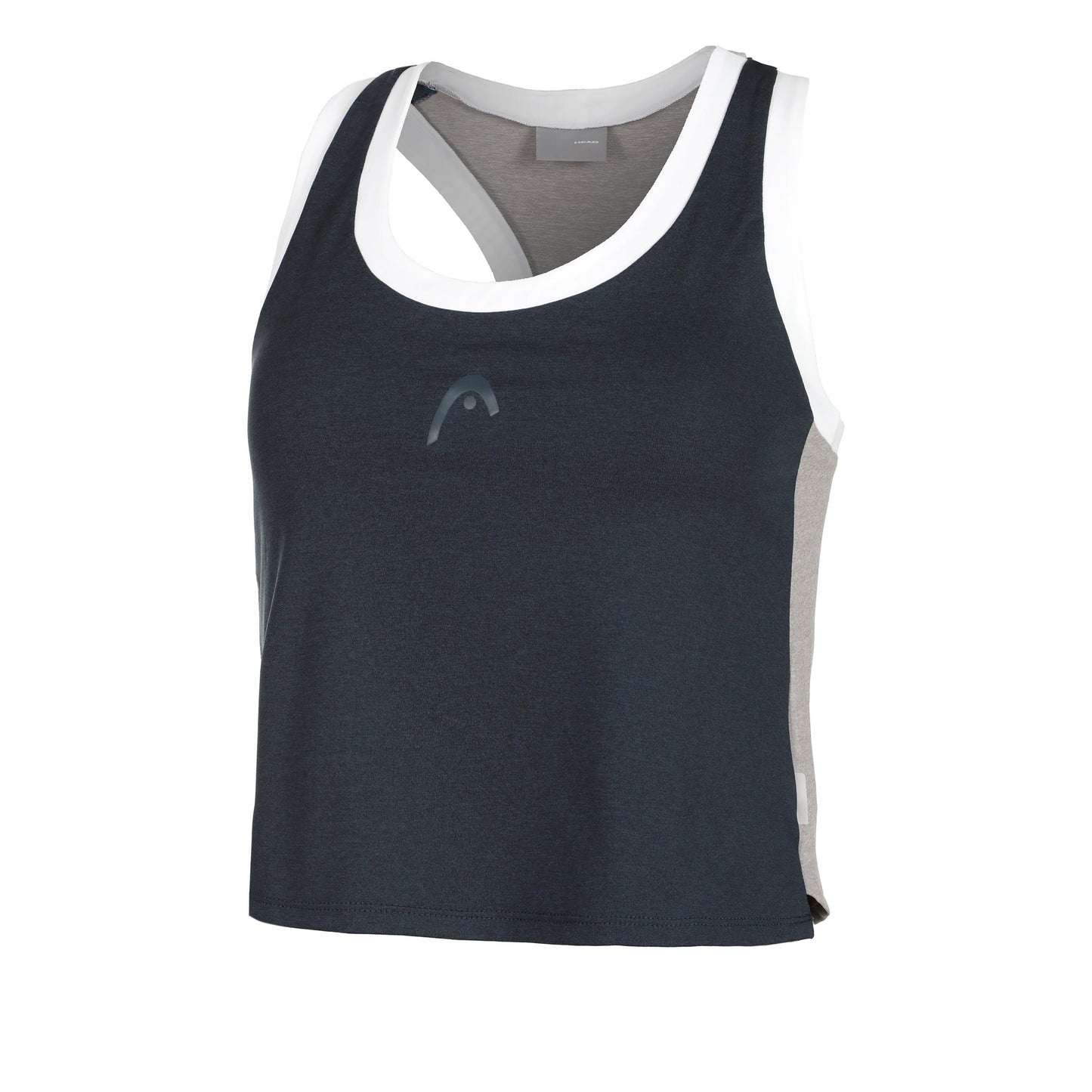 HEAD Play Crop Débardeur Tank Top Femmes-Bleu Foncé,Blanc