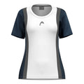 Club 25 Tech T-shirt Femmes-Blanc,Bleu Foncé