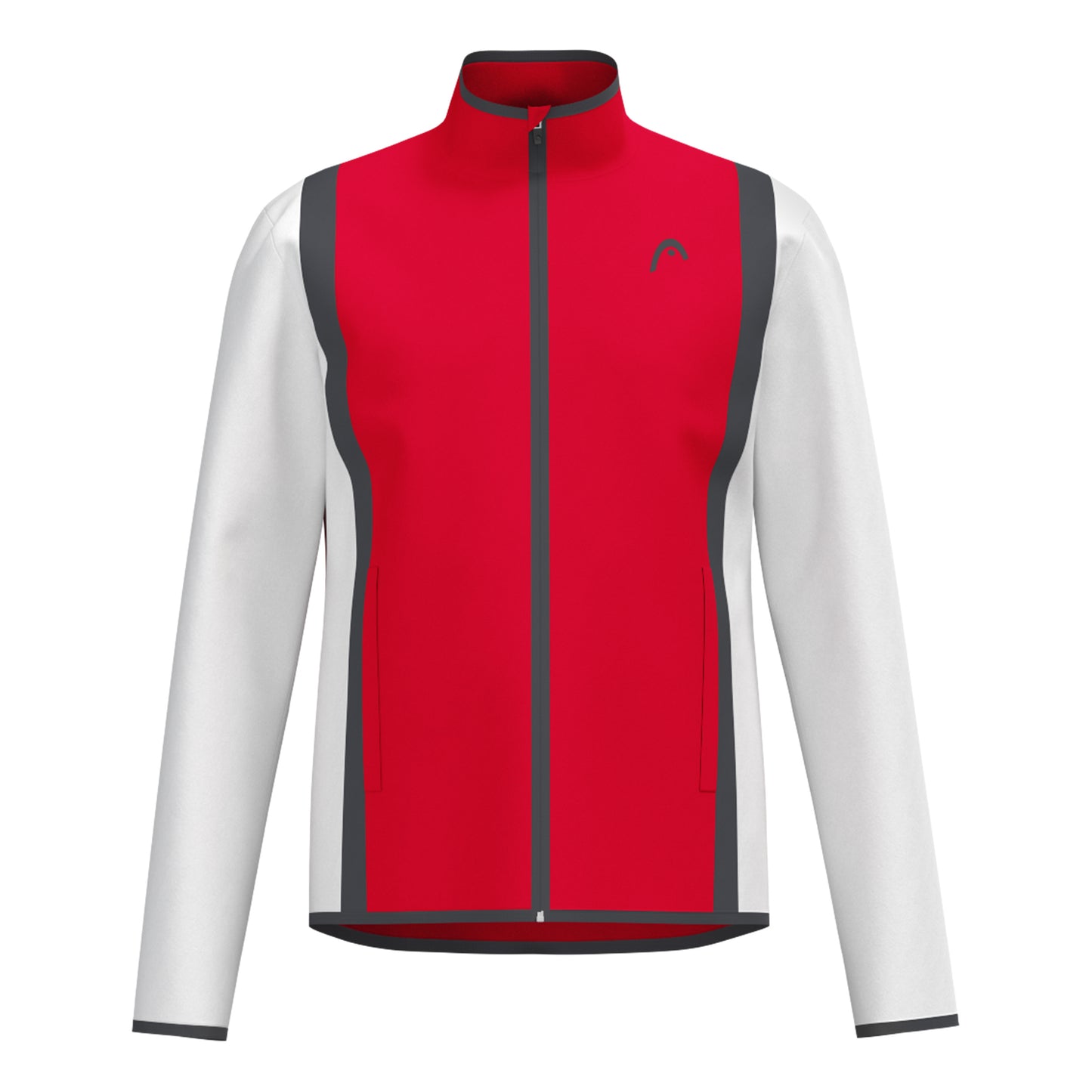 HEAD Club 25 Jacket Men Veste De Survêtement Hommes-Rouge,Blanc