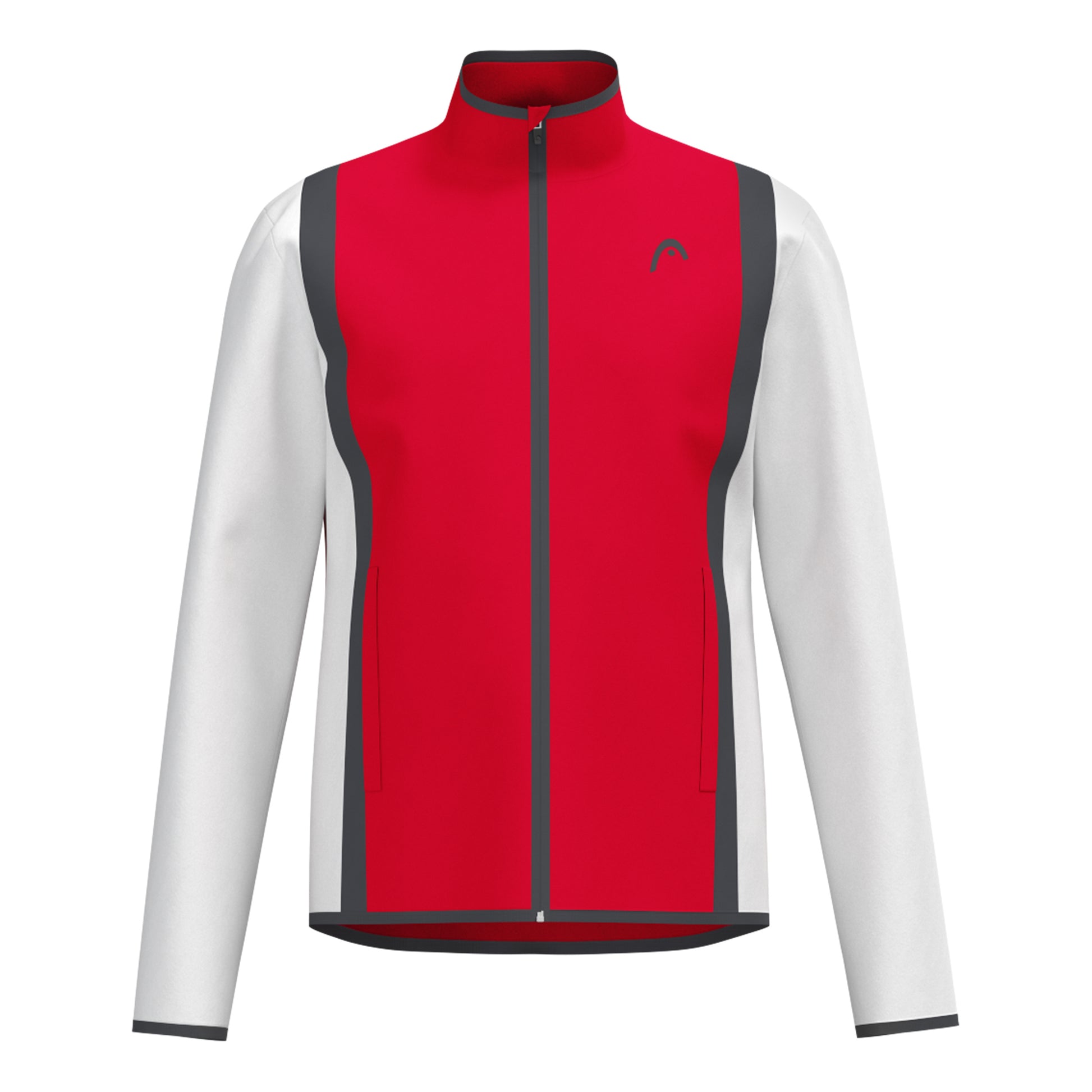 HEAD Club 25 Jacket Men Veste De Survêtement Hommes-Rouge,Blanc