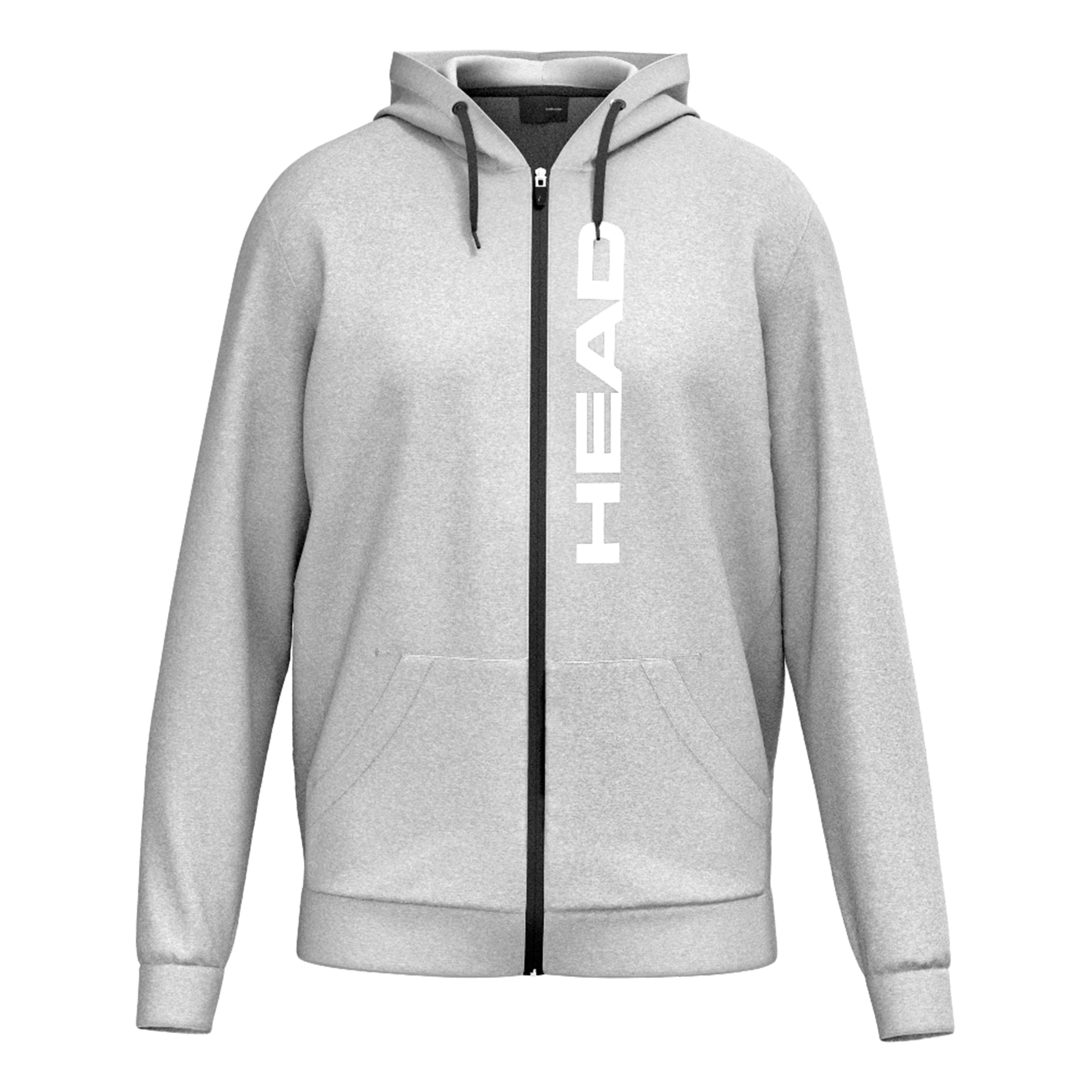 HEAD Club Original Full Zip Gilet En Coton Hommes-Gris Clair