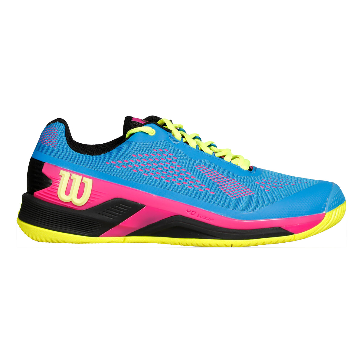 Wilson Rush Pro 4.0 Chaussures Toutes Surfaces Hommes-Bleu,Multicouleur