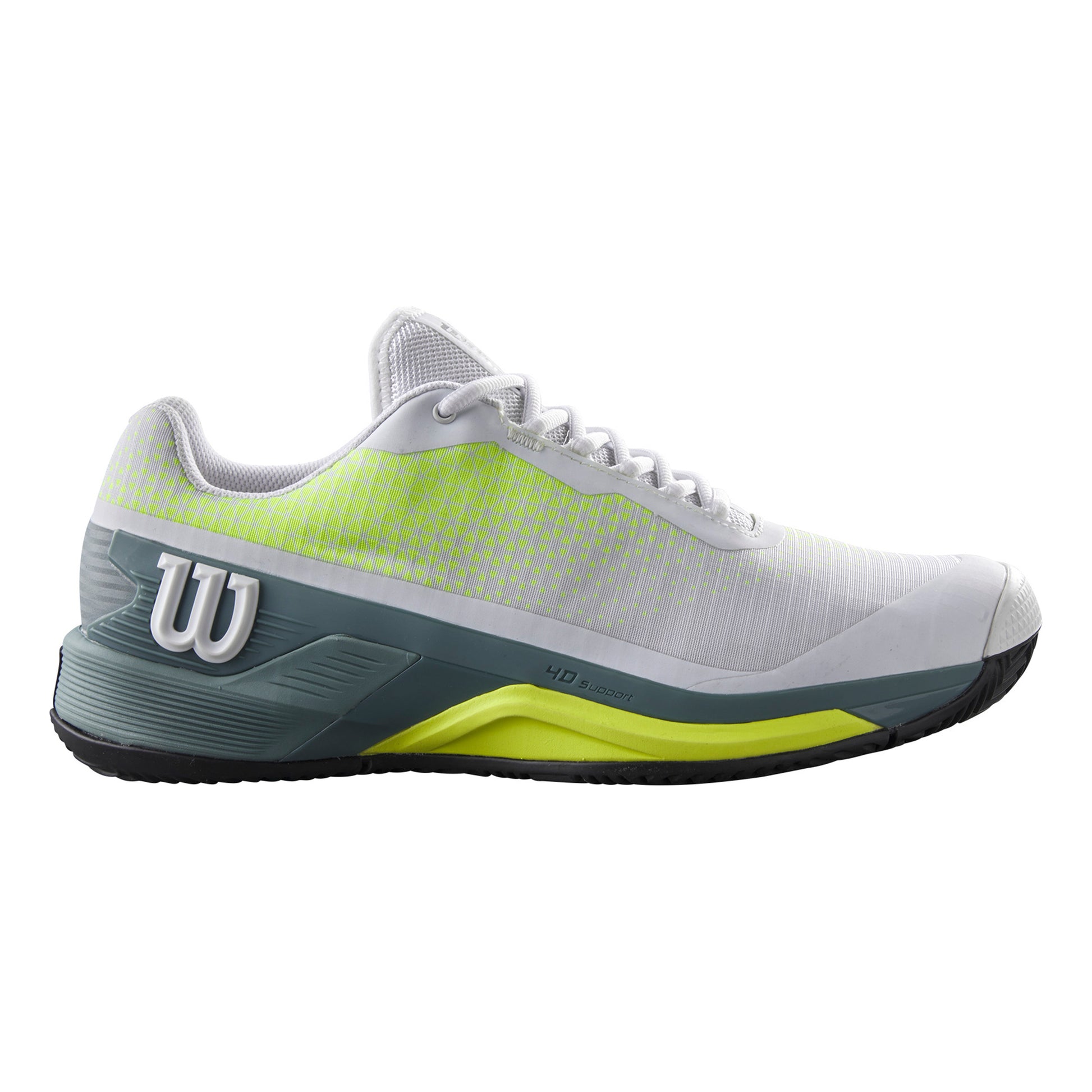 Wilson Rush Pro 4.0 Chaussure Terre Battue Hommes-Blanc,Gris