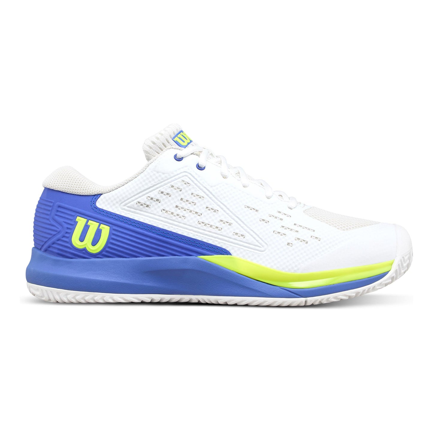 Wilson Rush Pro Ace Chaussures Toutes Surfaces Hommes-Blanc,Bleu