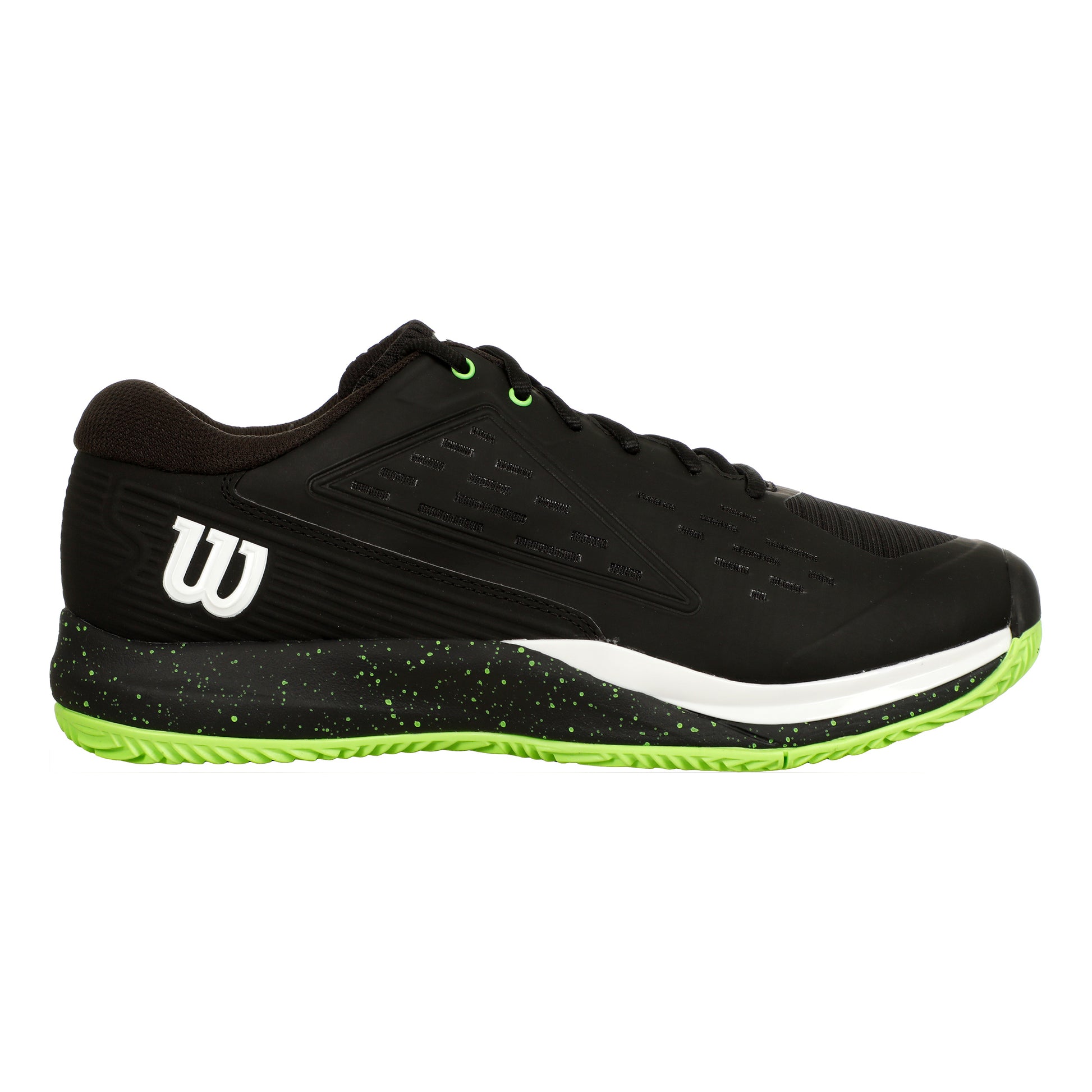 Wilson Rush Pro Ace Chaussure Terre Battue Hommes-Noir,Vert Fluo