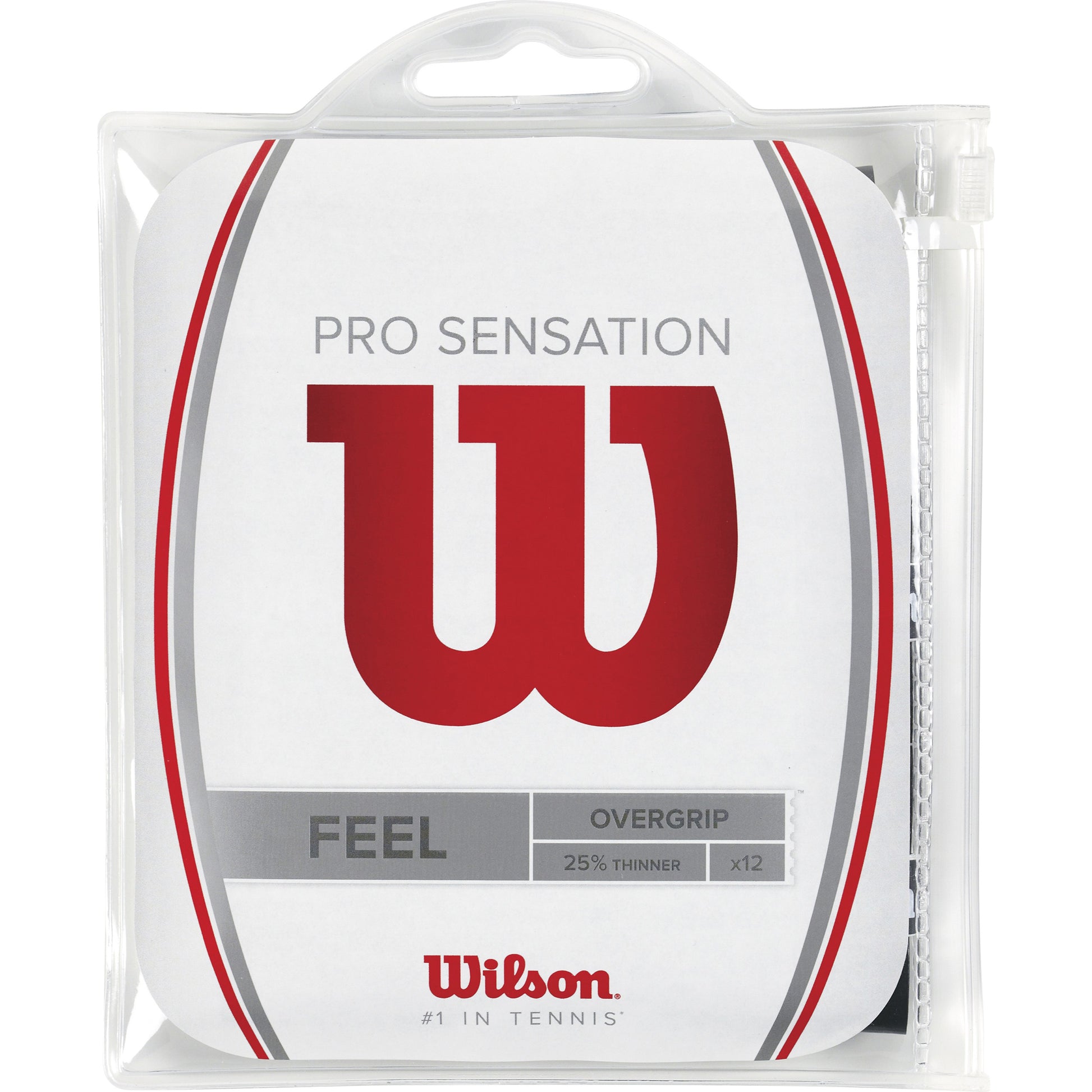 Wilson Pro Overgrip Sensation Pack de 12 - noir