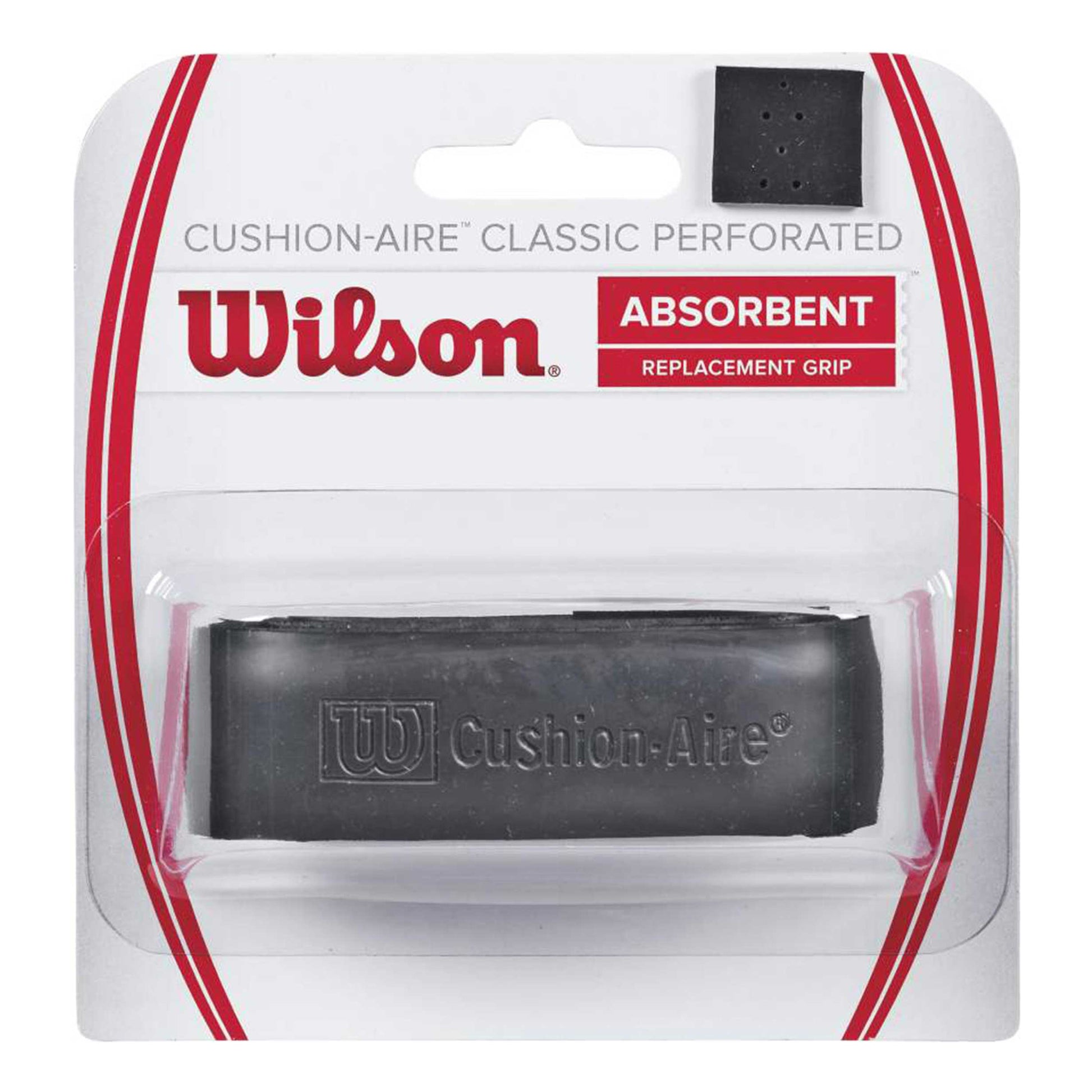 Wilson Cushion-Aire Classic Perforated Pack 1 Unité-Noir
