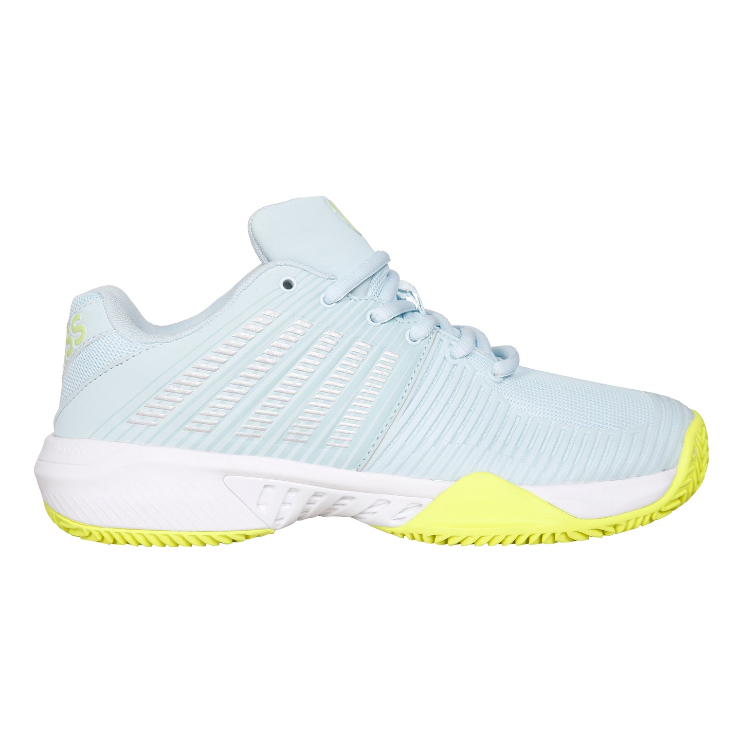 K-Swiss Express Light 2 Chaussure terre battue Femmes - bleu clair, vert fluo