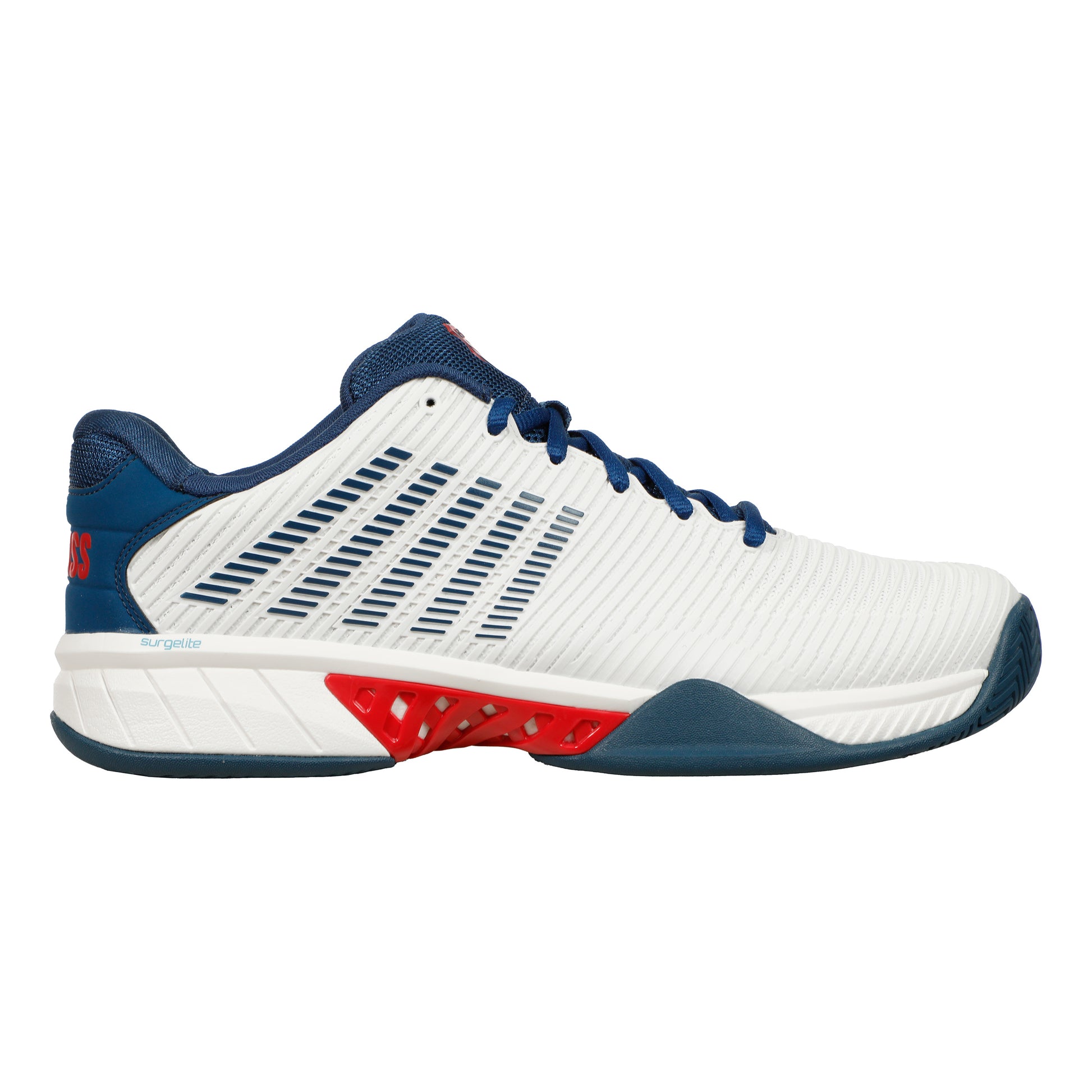 K-Swiss Hypercourt Express 2 Chaussures toutes surfaces Hommes - blanc, bleu foncé