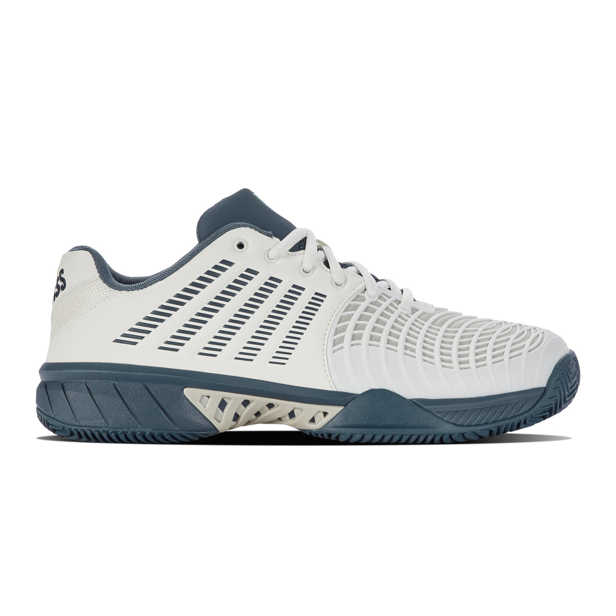 K-Swiss Express Light 3 Chaussure terre battue Hommes - blanc, bleu petrol