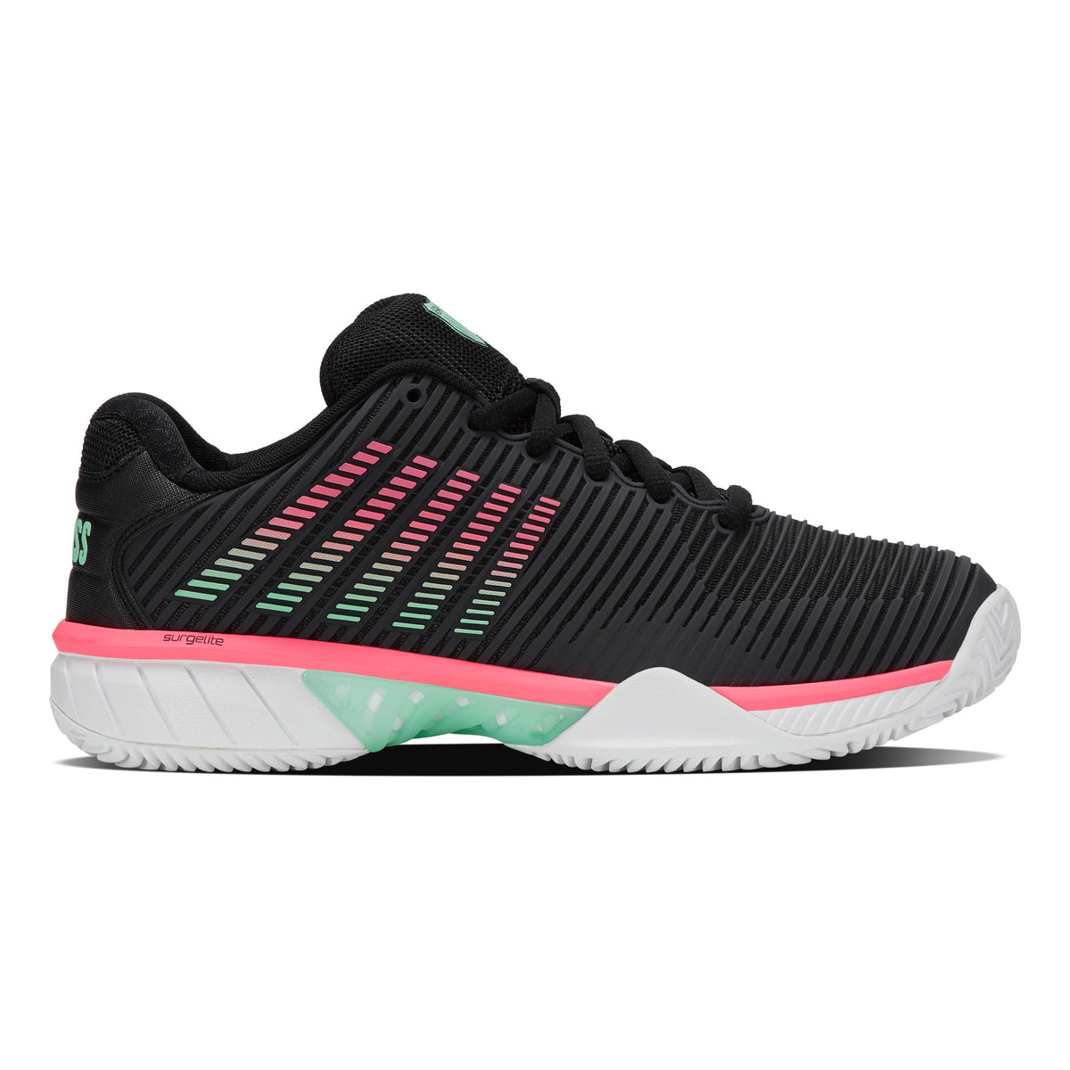 K-Swiss Hypercourt Express 2 Chaussure Terre Battue Femmes-Noir,Multicouleur