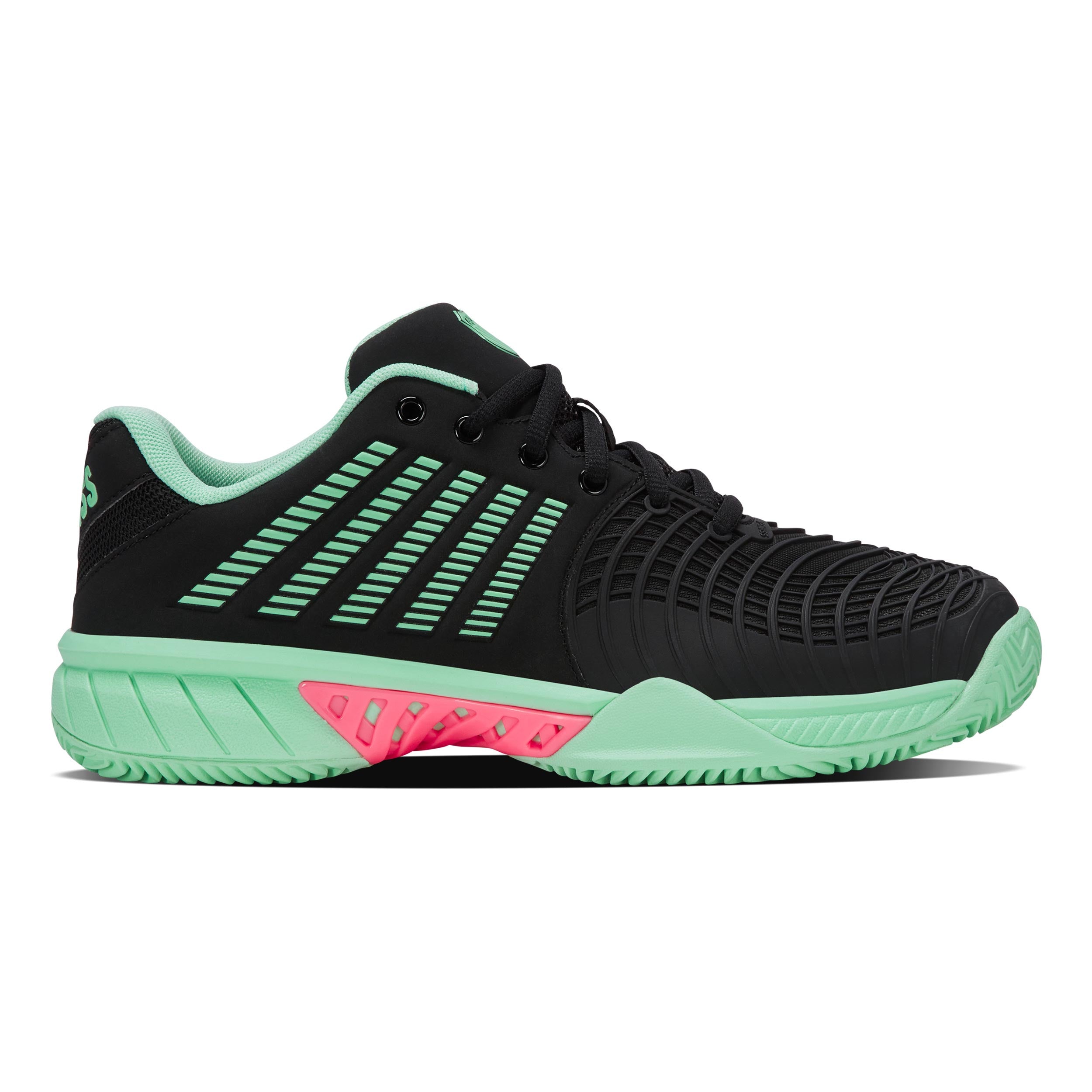K-Swiss Express Light 3 Chaussure terre battue Femmes - noir, menthe